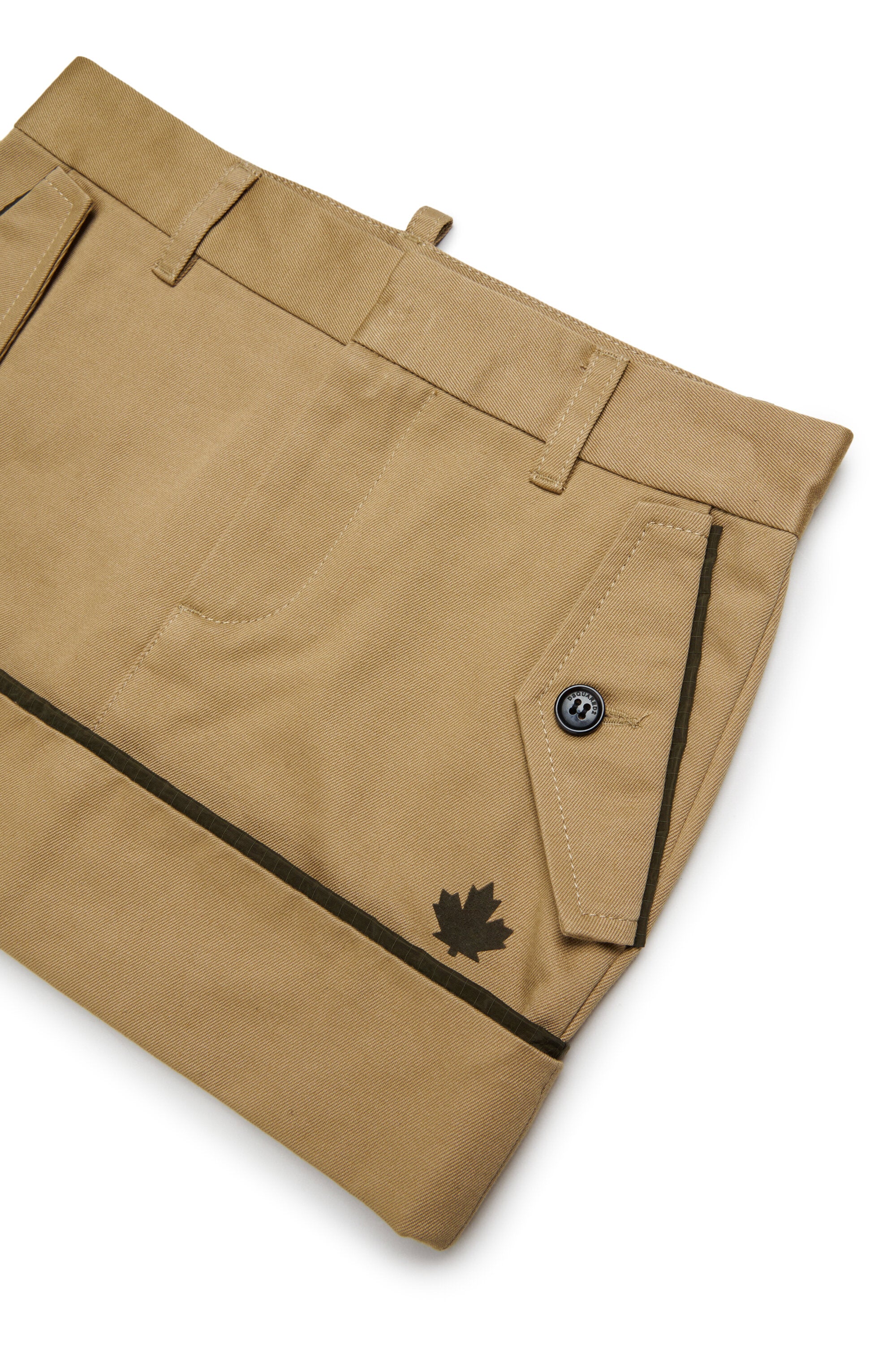 Skirt with patch pockets