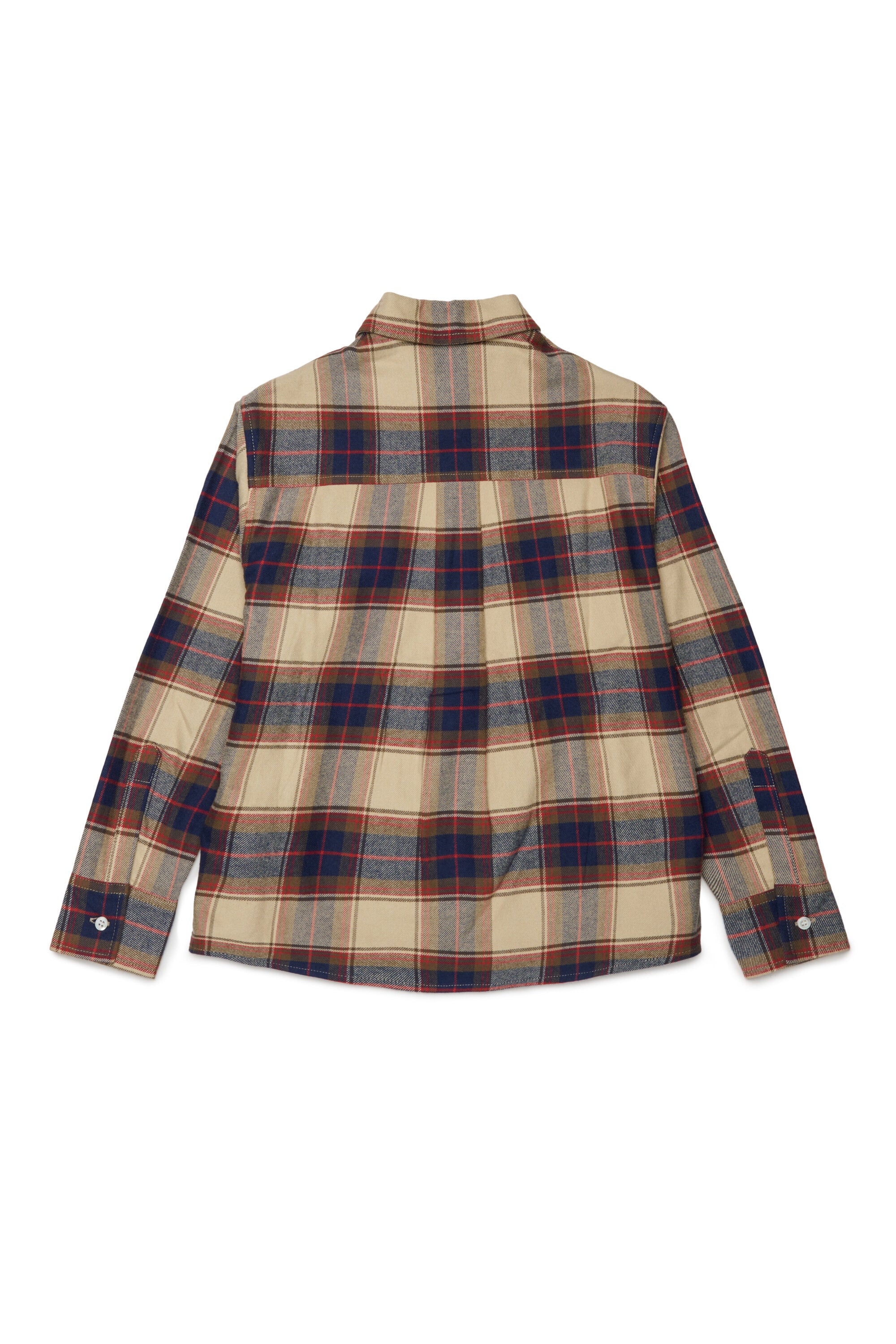 Checked shirt with logo