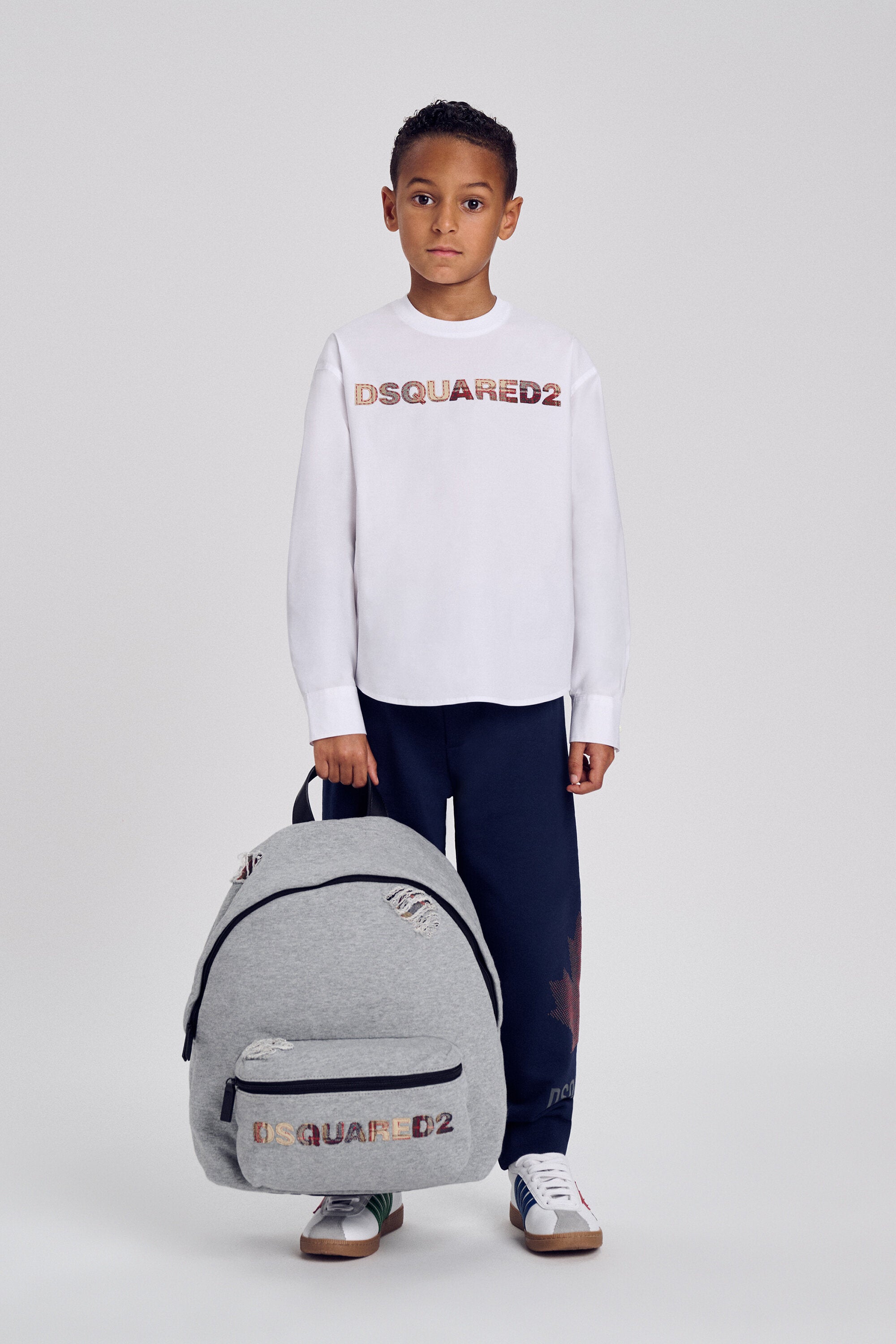 Backpack with front logo