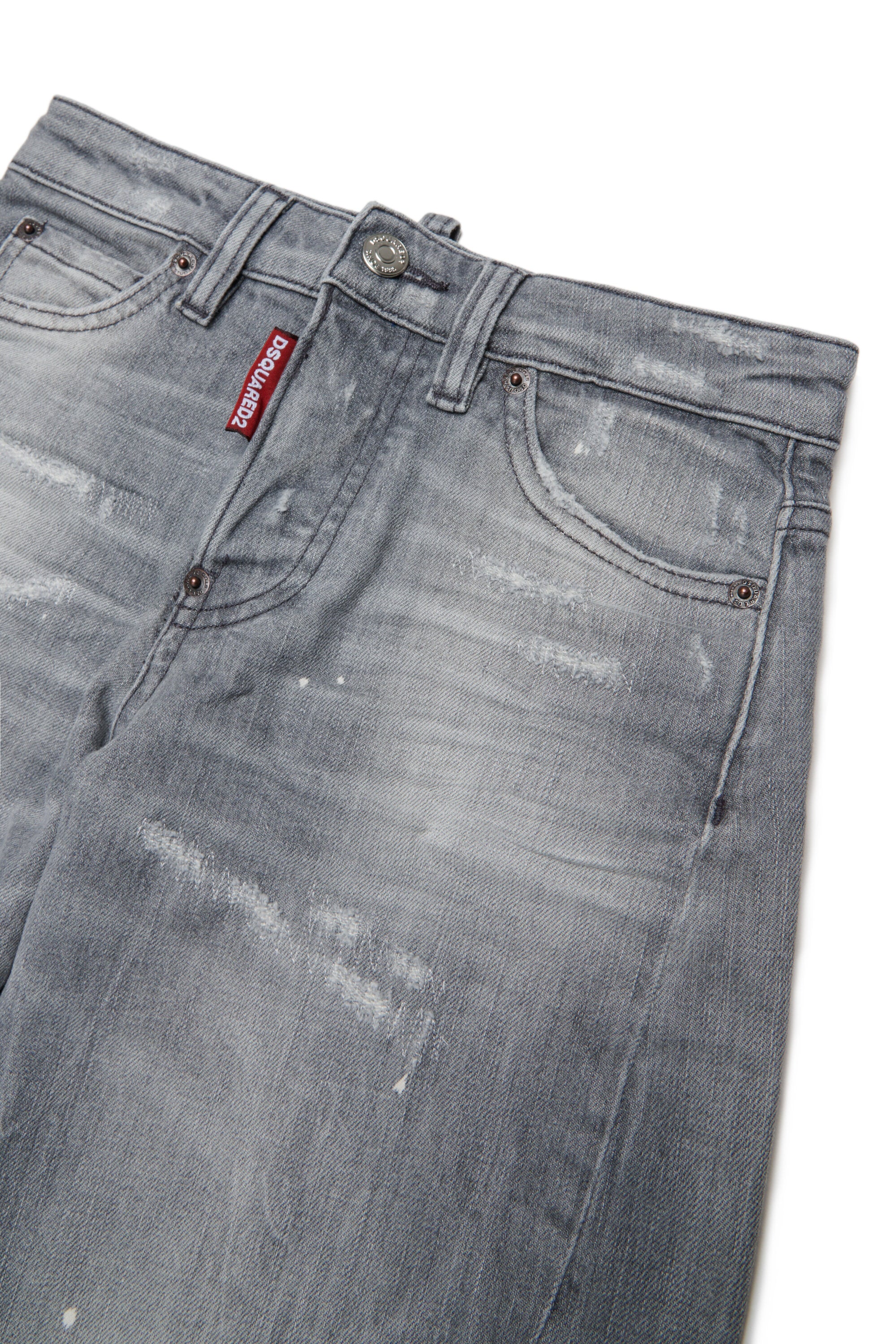 Relaxed fit gray wash jeans - Loose Twist
