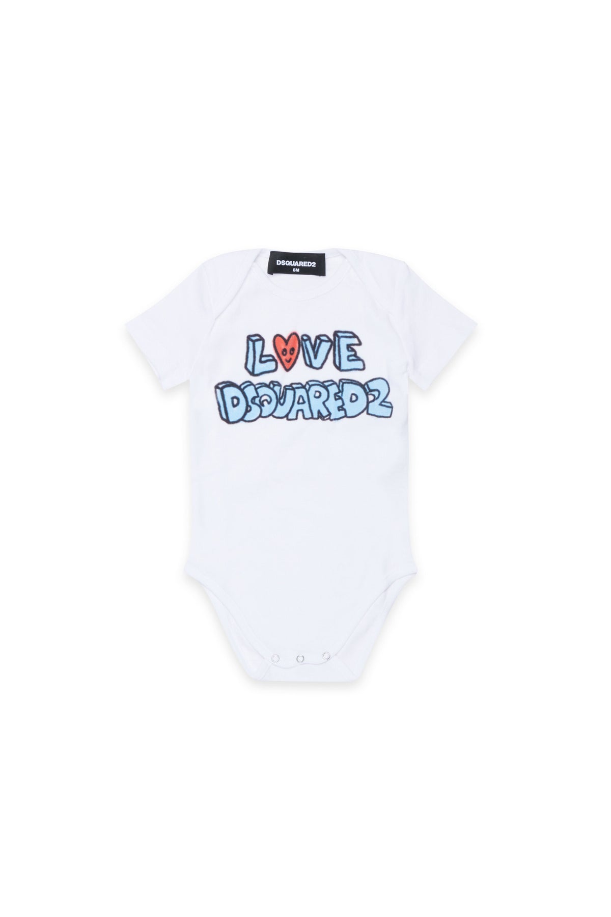 Bodysuit with Love print and heart