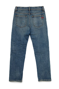 Blue straight jeans with fake holes - 2020 D-Viker