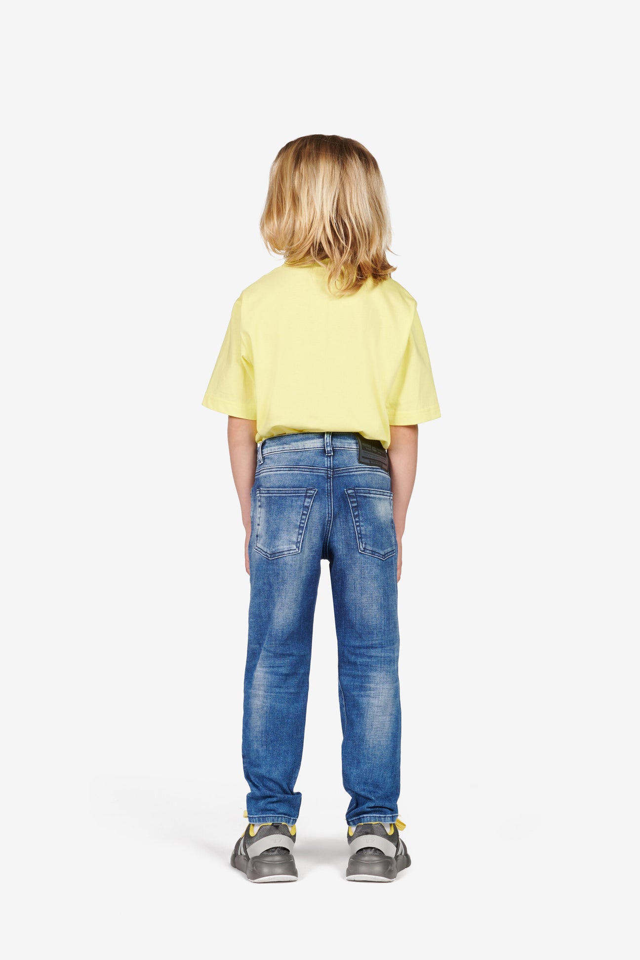 Blue tapered jeans with rips - D-Lucas Blue tapered jeans with rips - D-Lucas