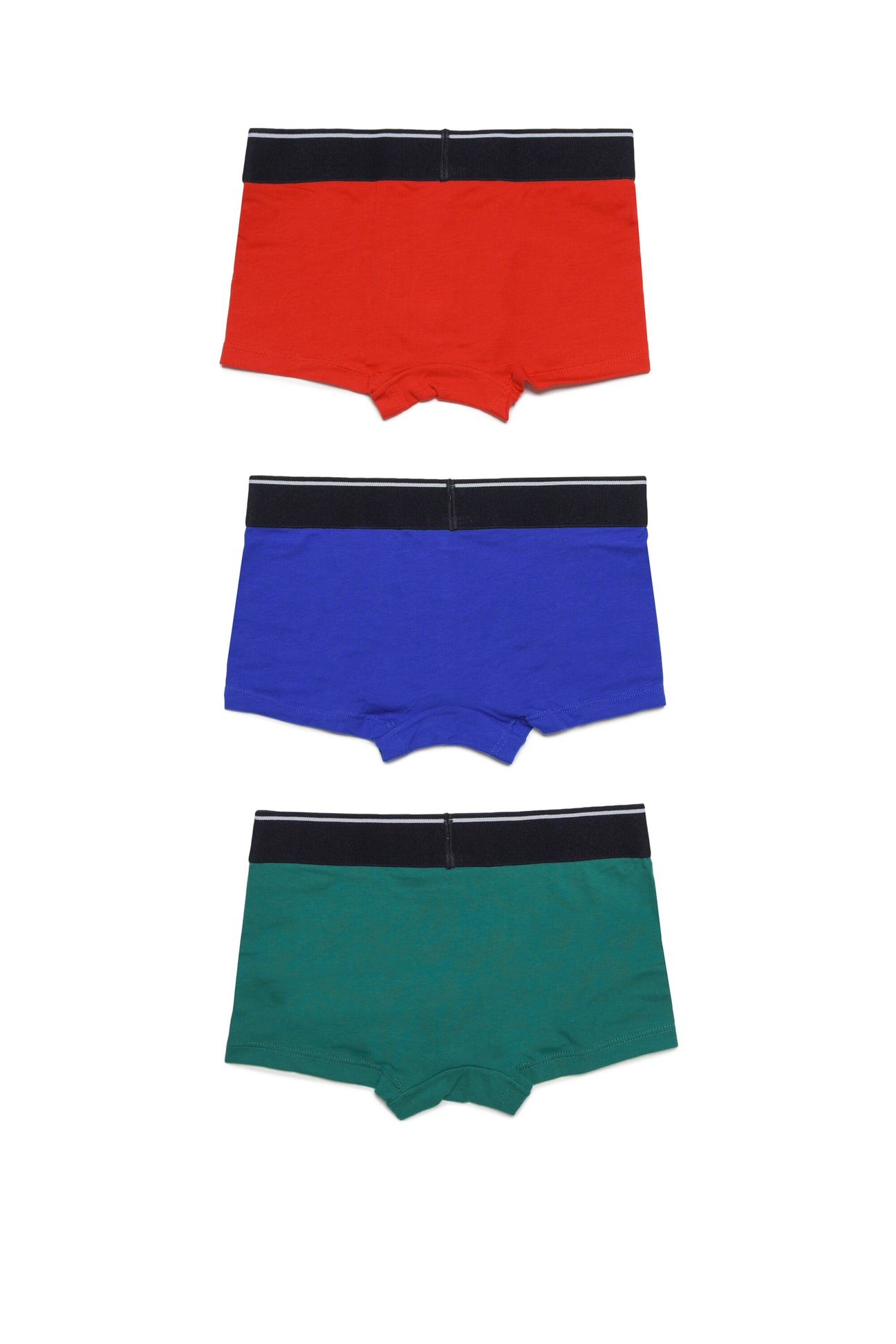 Set of 3 pairs of boxer shorts in various colors in stretch jersey with logoed elastic Set of 3 pairs of boxer shorts in various colors in stretch jersey with logoed elastic