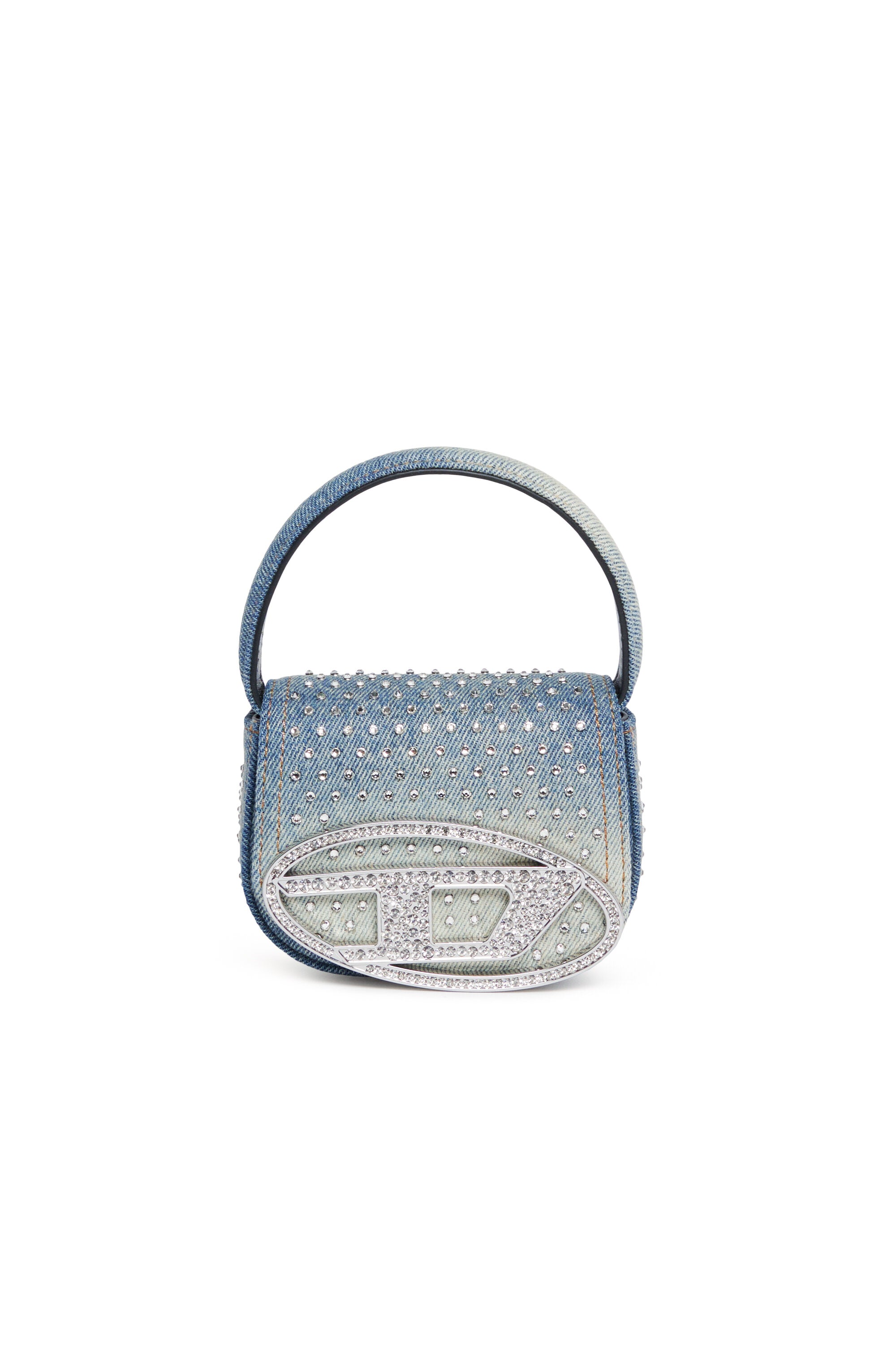 1DR XS denim bag with rhinestones