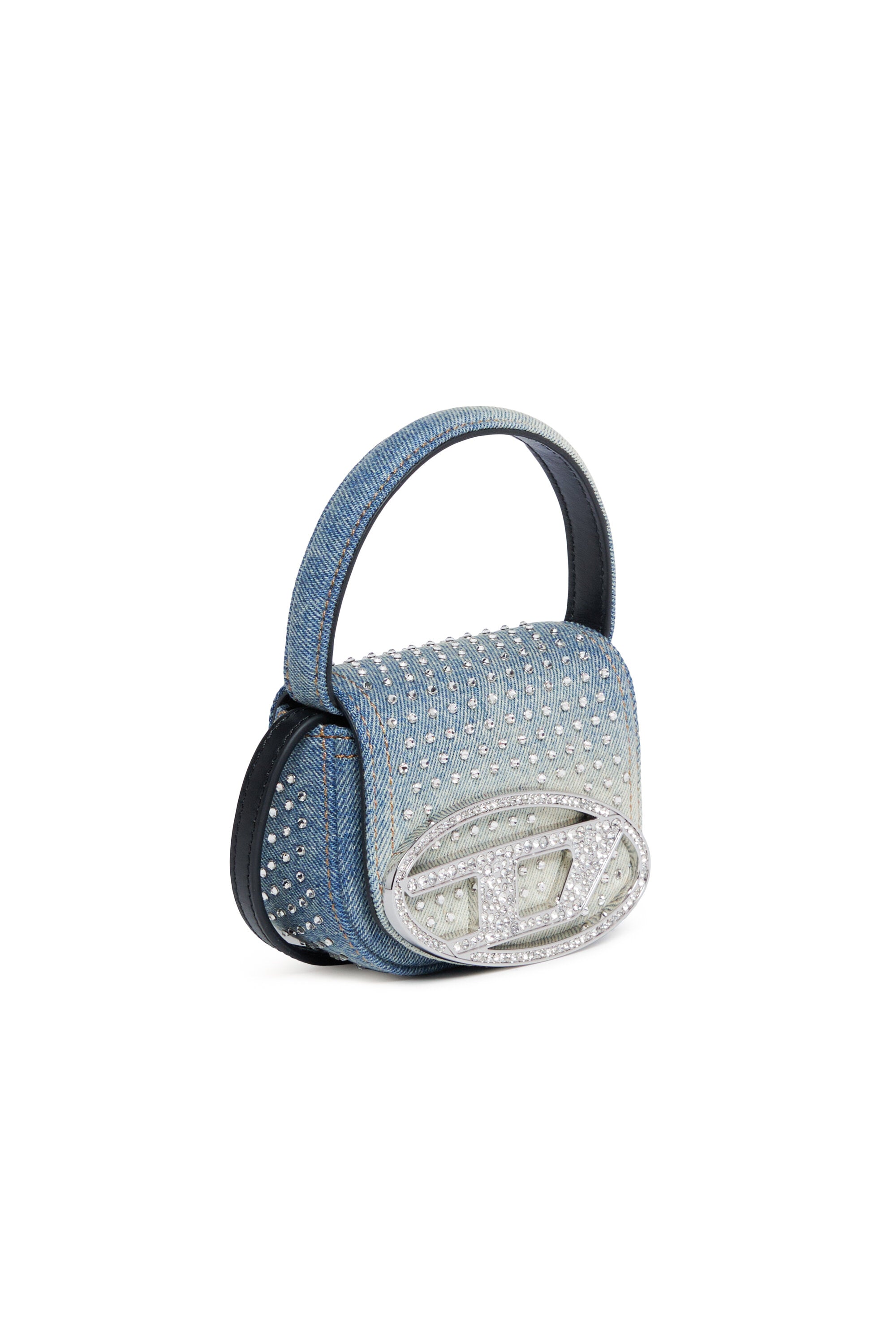 1DR XS denim bag with rhinestones