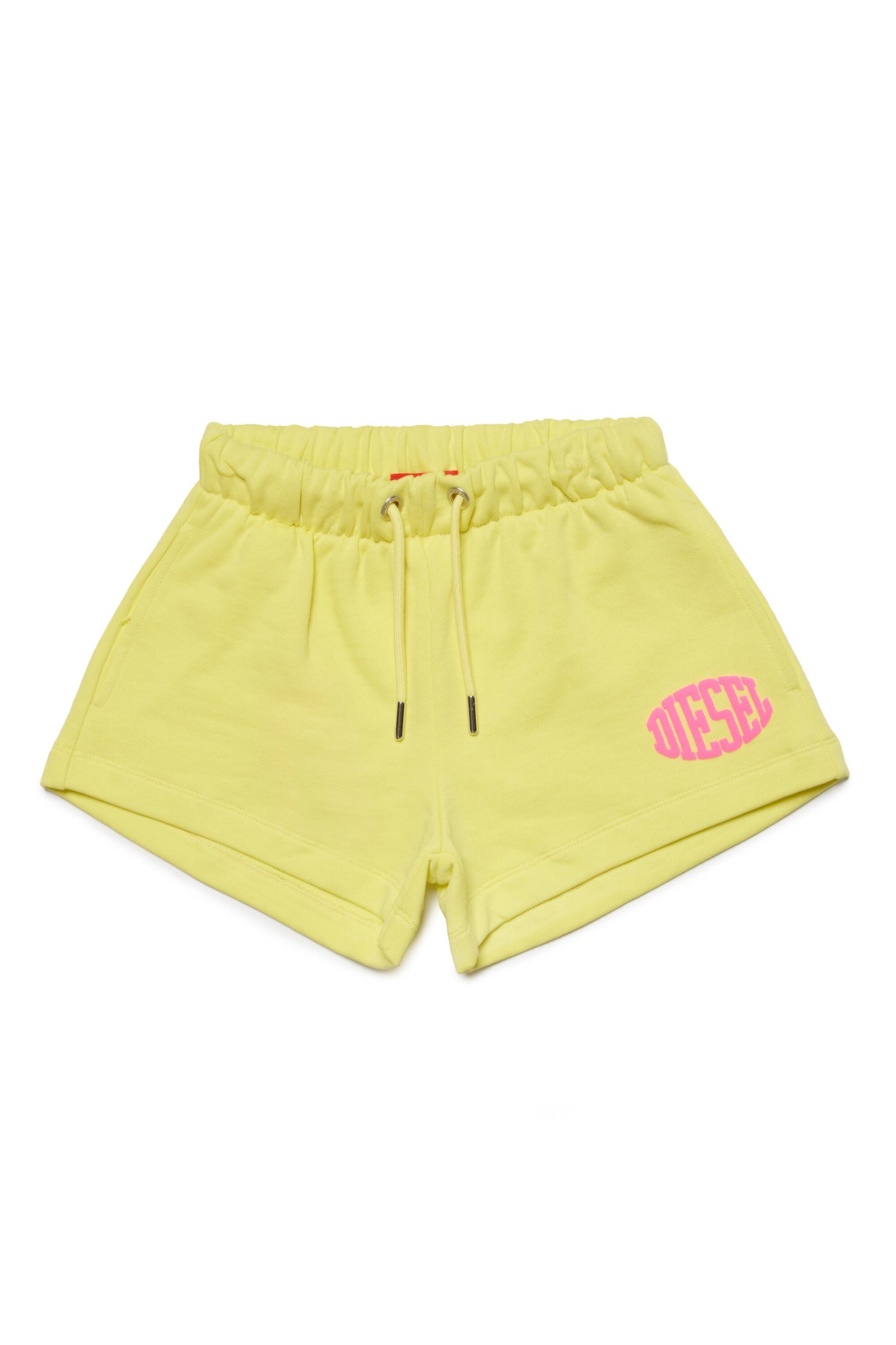 Fleece shorts with puffy print 
