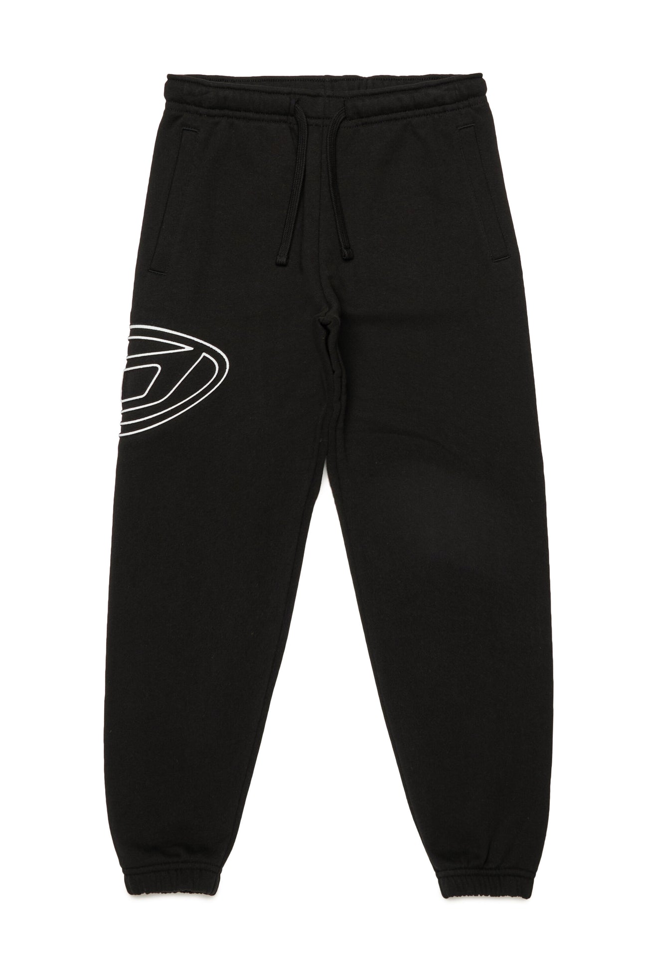Fleece jogger pants with Oval D logo 