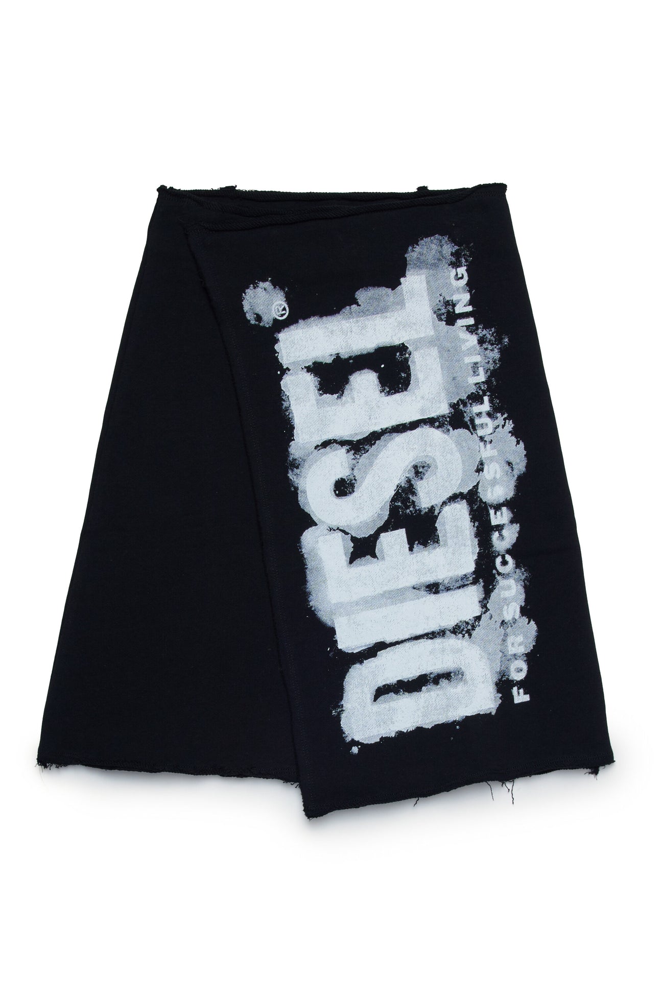 Watercolor effect print wallet skirt 