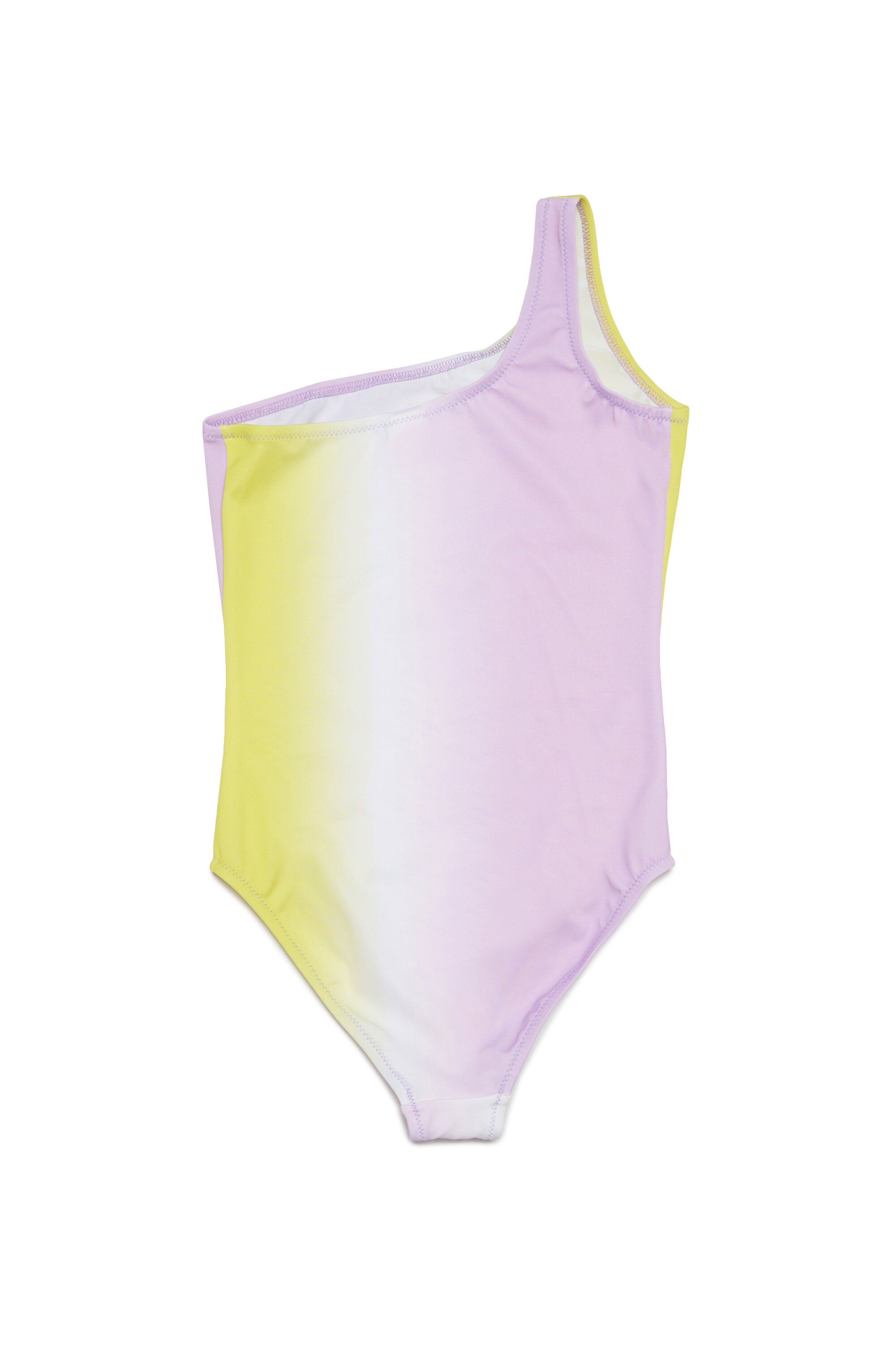 One-piece swimsuit dip dye effect