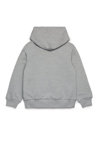 Macro D hooded sweatshirt with logo