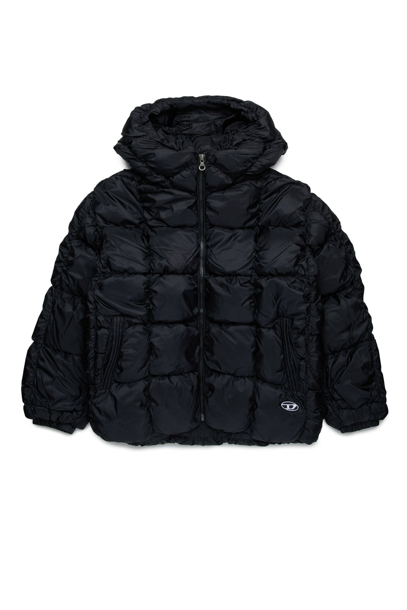 Quilted checkered padded jacket 