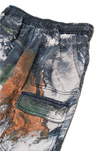 All-over Planet Camou cargo trousers