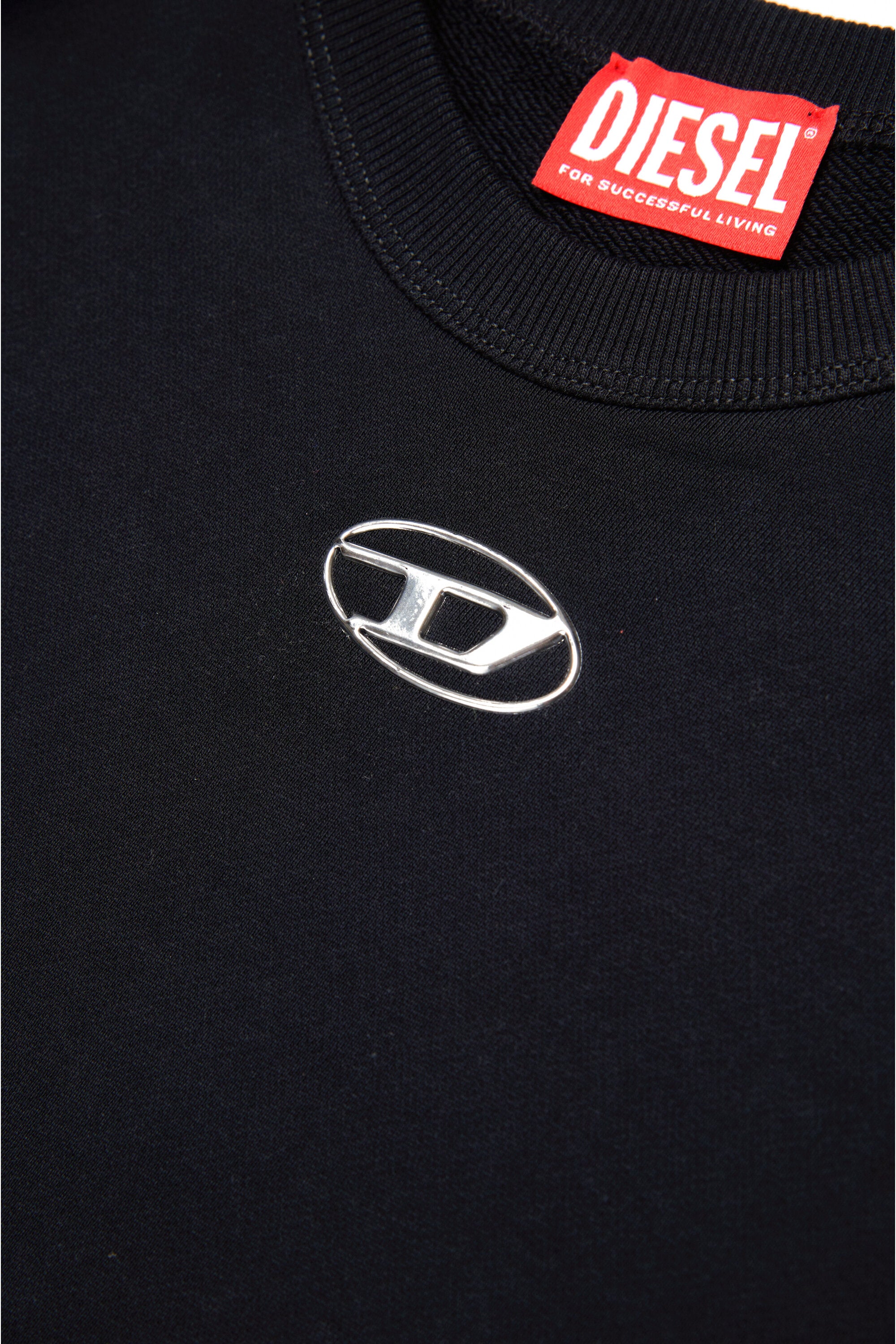 Oval D branded crew-neck sweatshirt