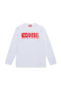 Degradé branded long-sleeved T-shirt