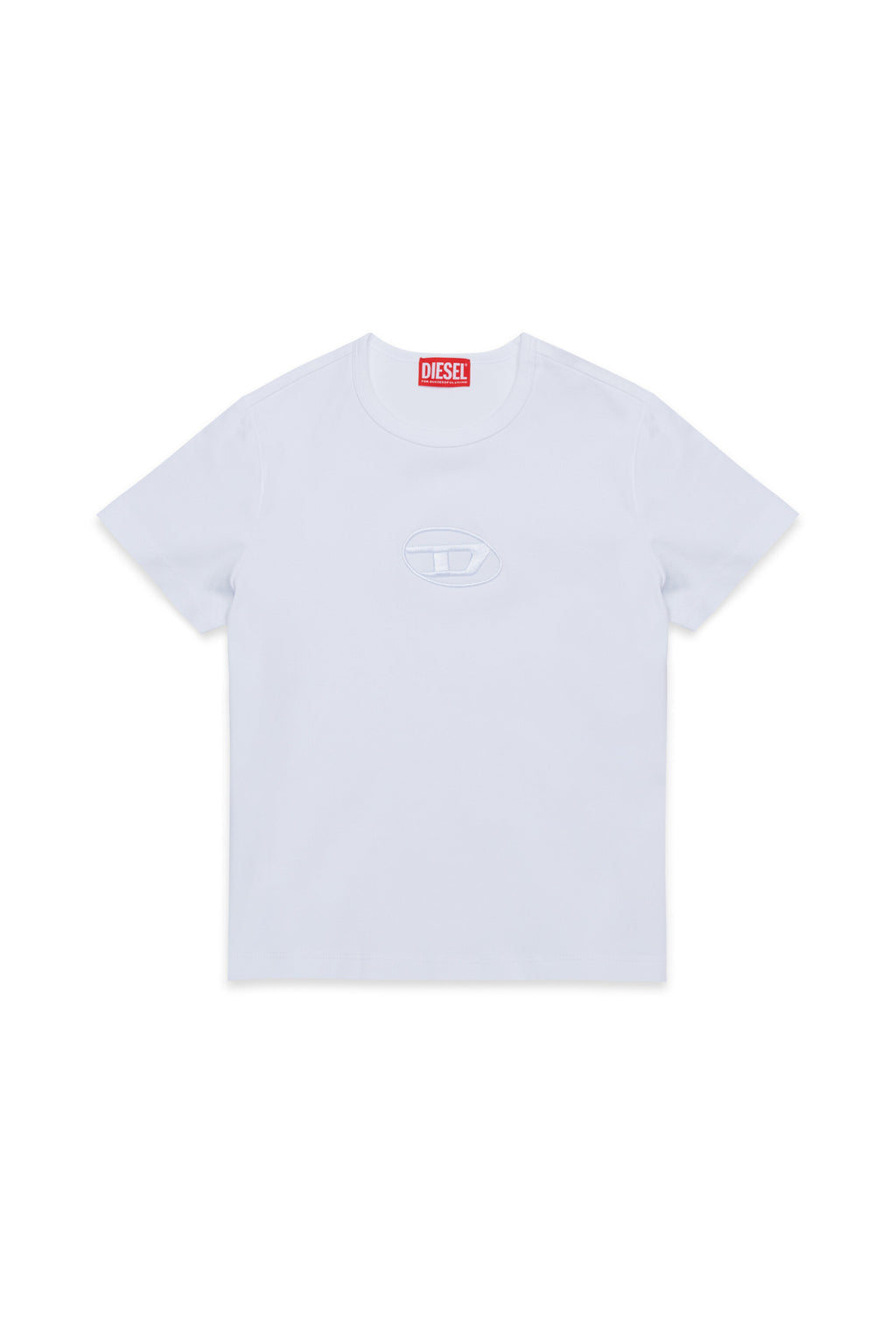 T-shirt with embroidered oval D logo