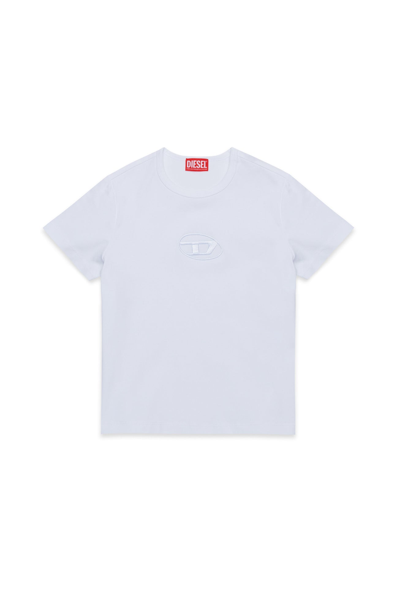 T-shirt with embroidered oval D logo 