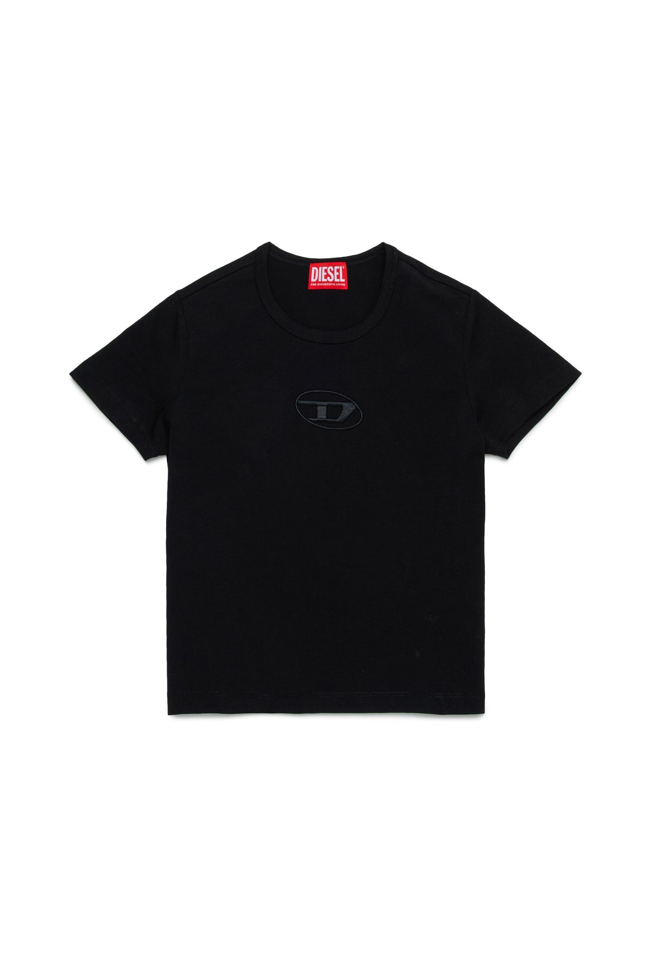 T-shirt with embroidered oval D logo 