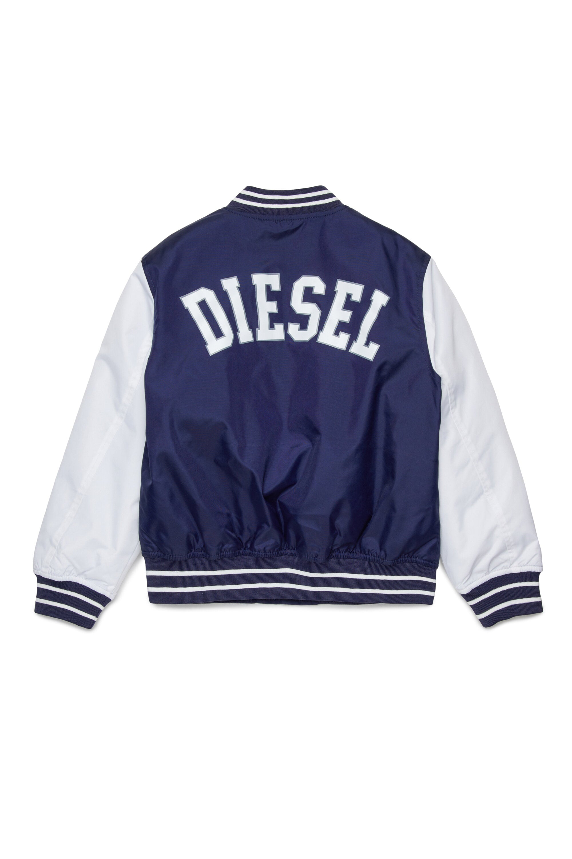 Varsity jacket with buttons and logo