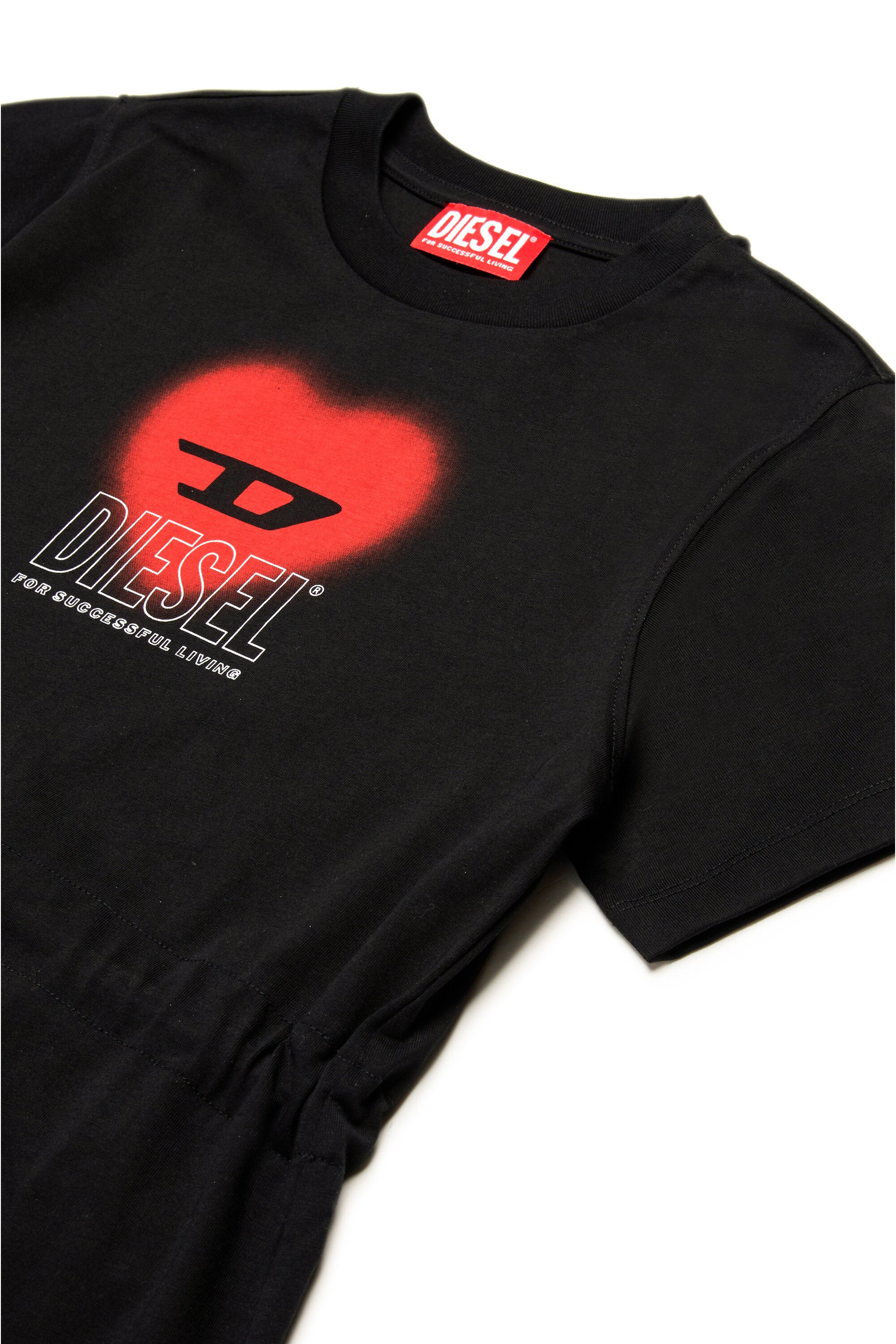 Dress with heart graphics