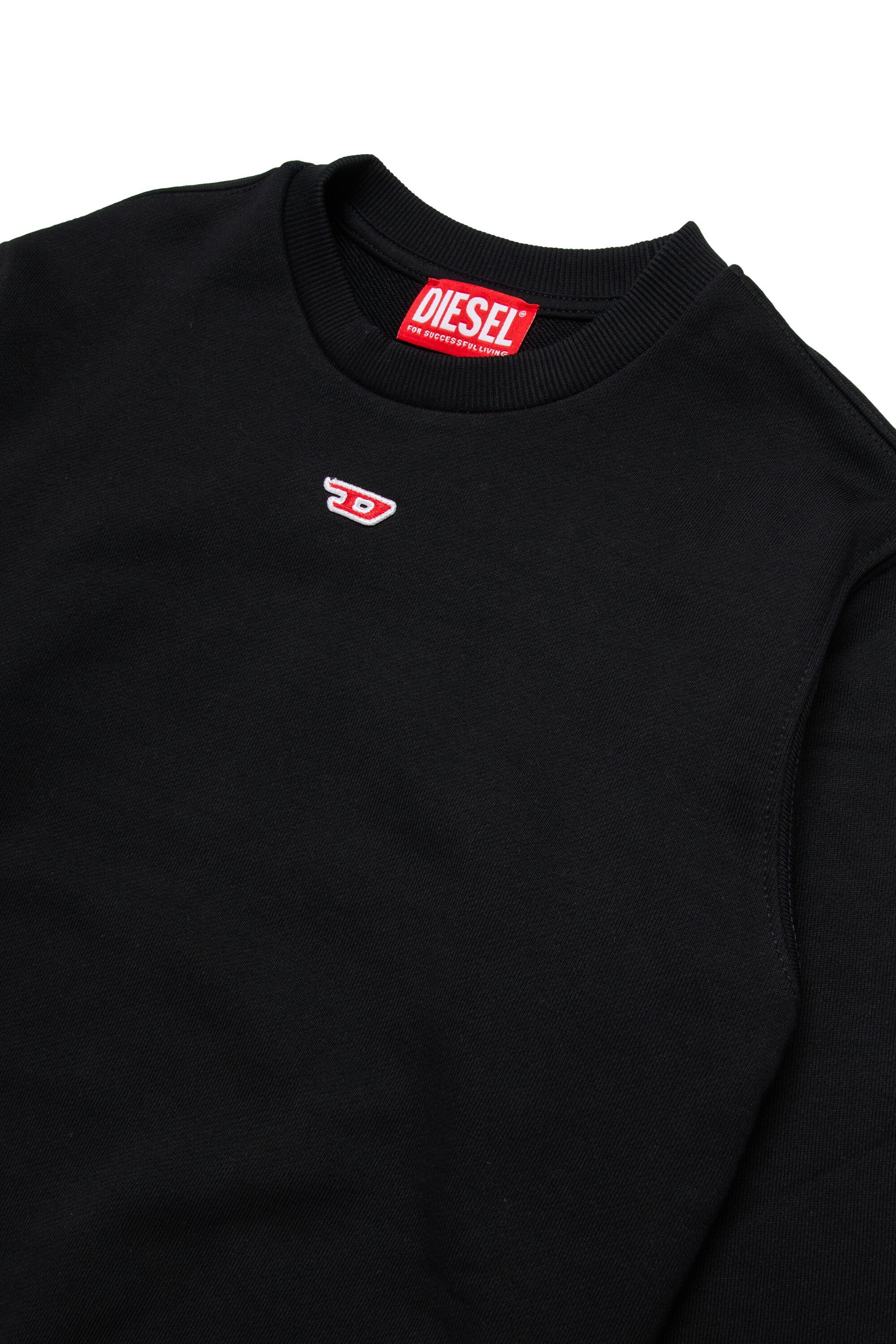 Crew-neck sweatshirt with patch