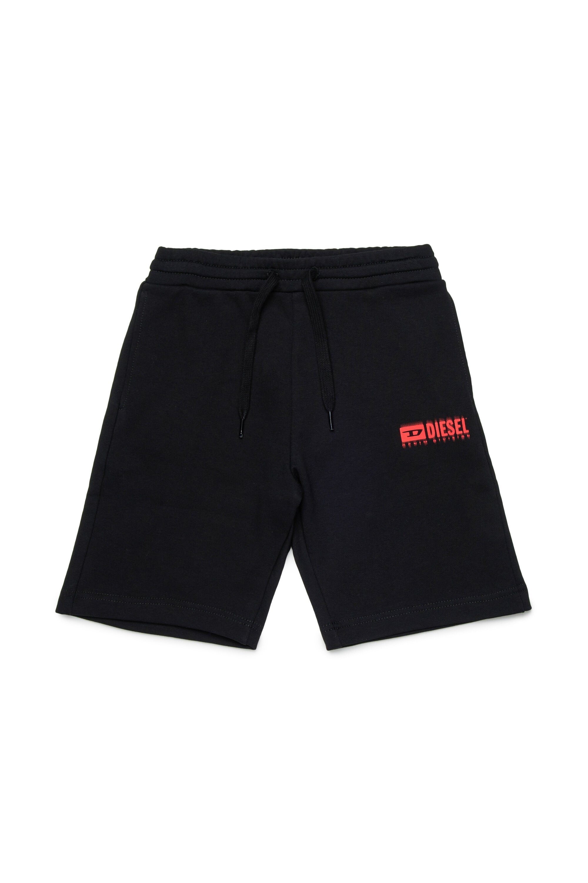 Fleece shorts with logo