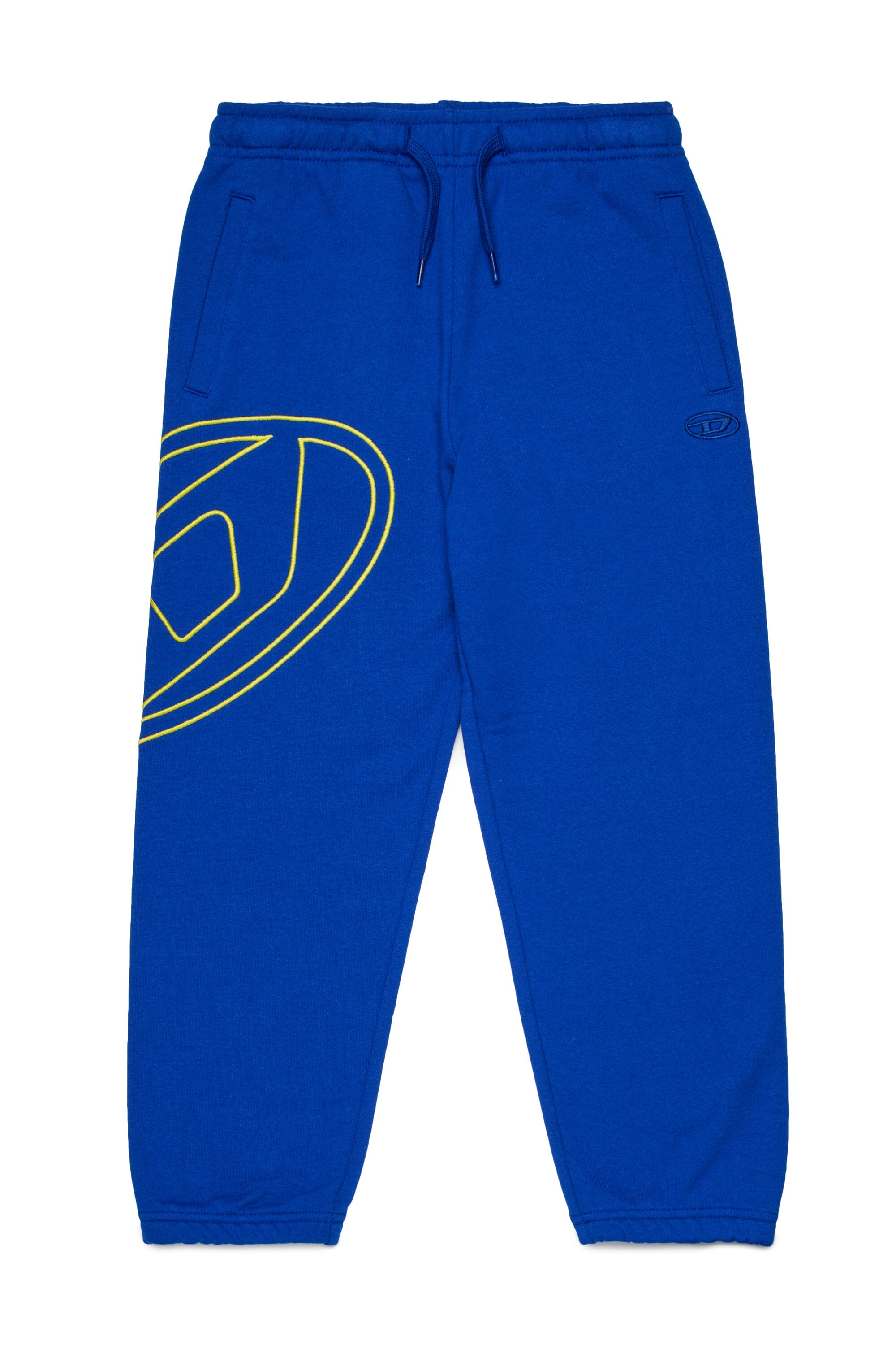 Fleece jogger pants with maxi Oval D logo