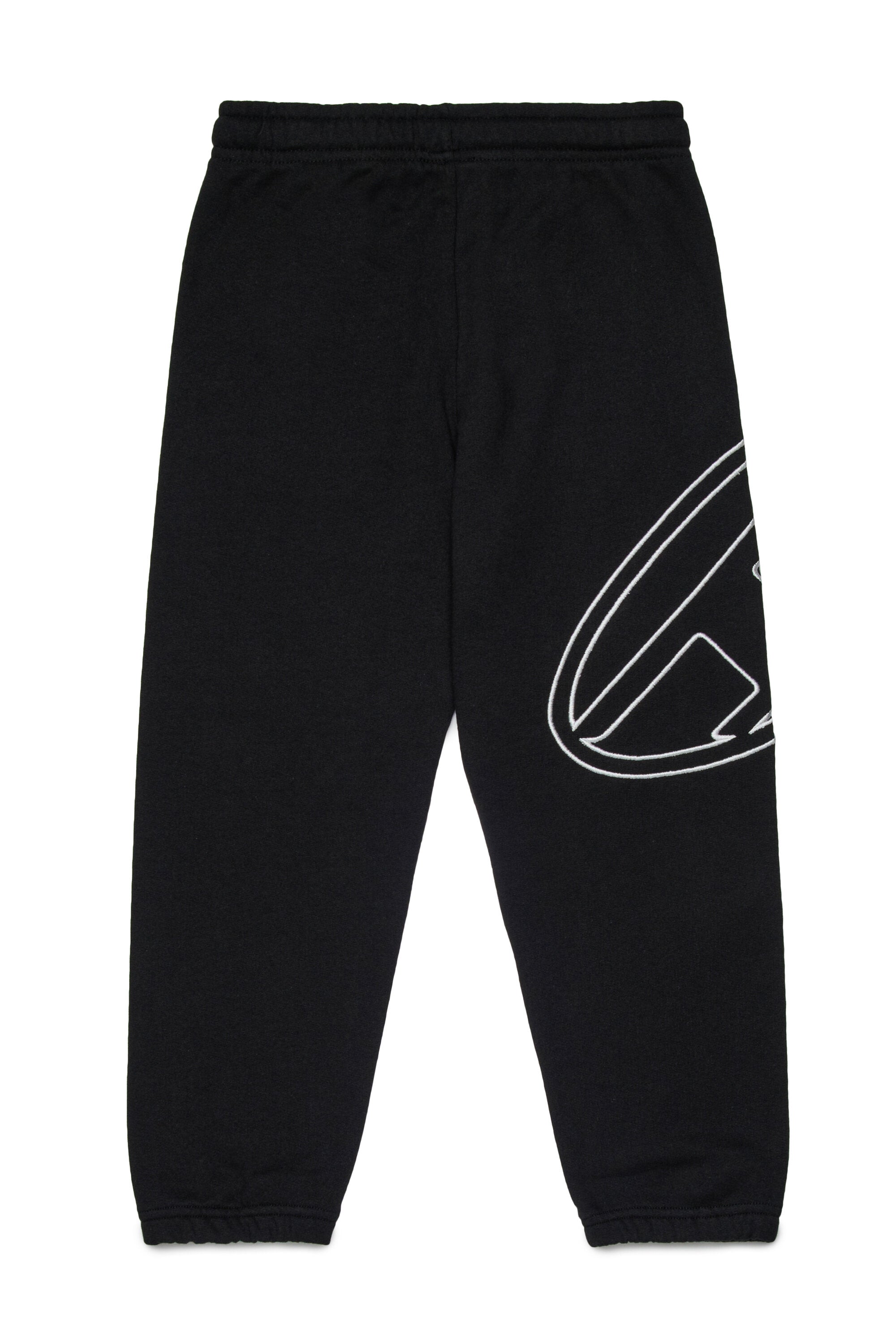 Fleece jogger pants with maxi Oval D logo