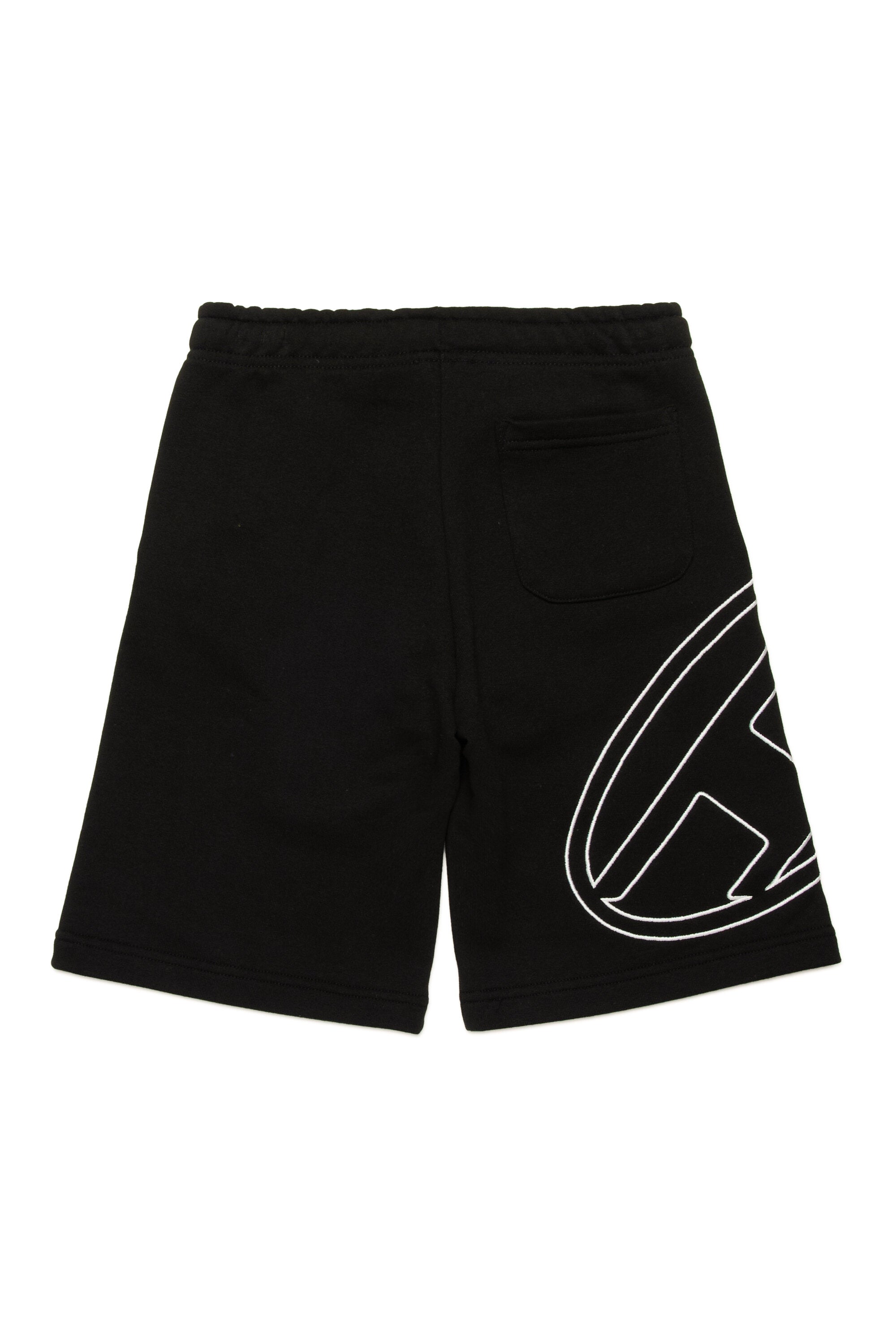 Fleece shorts with maxi Oval D logo