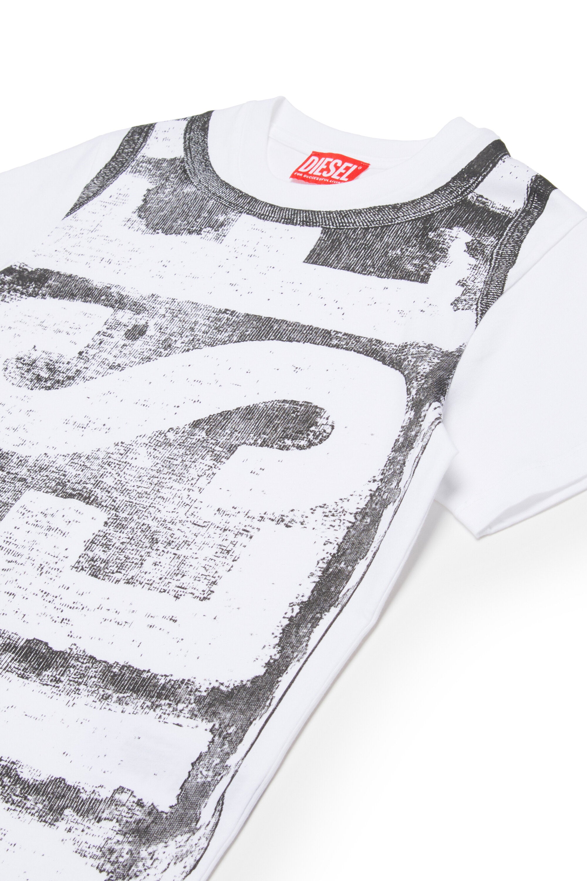 Jersey T-shirt with maxi Diesel logo