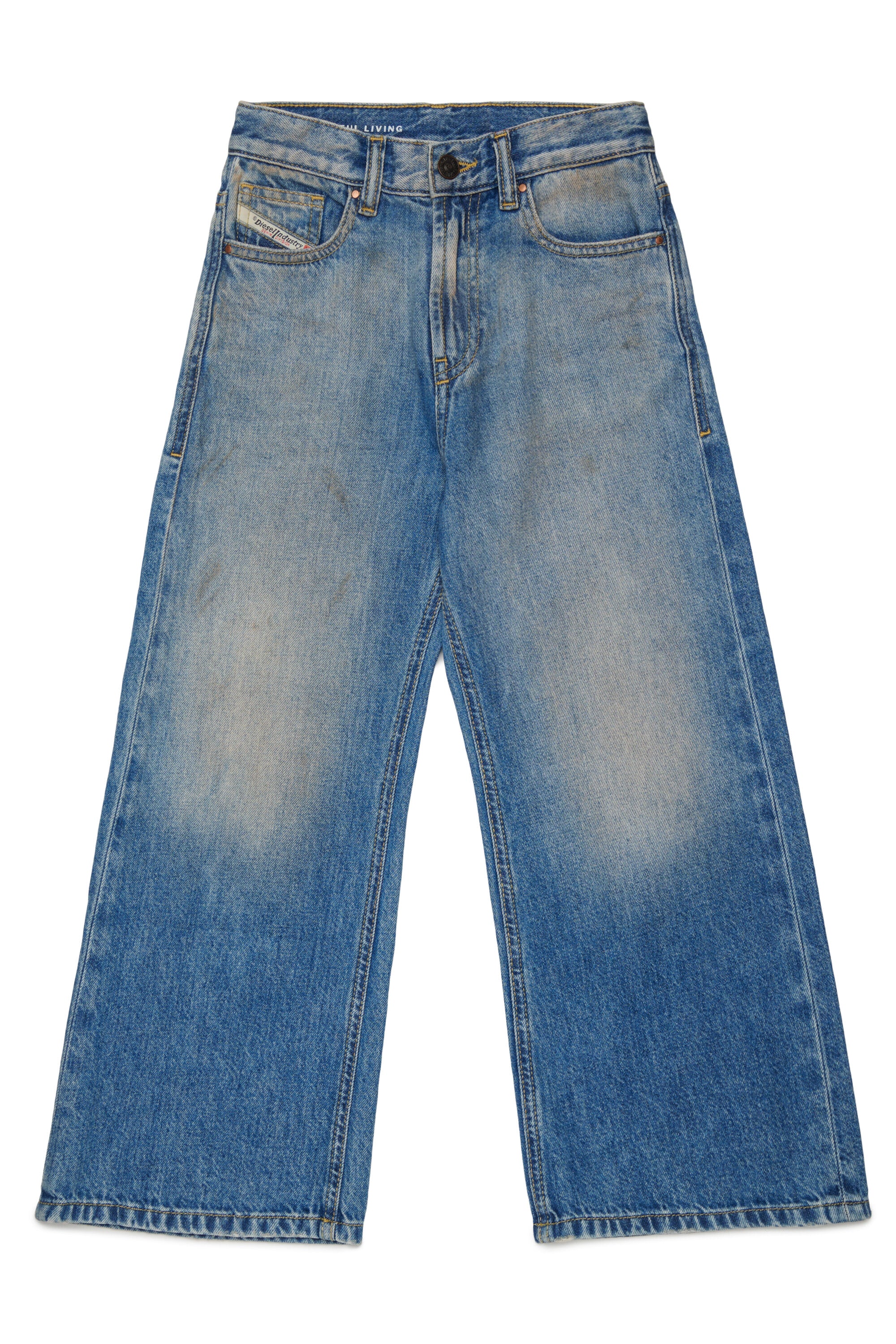 Relaxed fit jeans in light blue wash - D-Argjx
