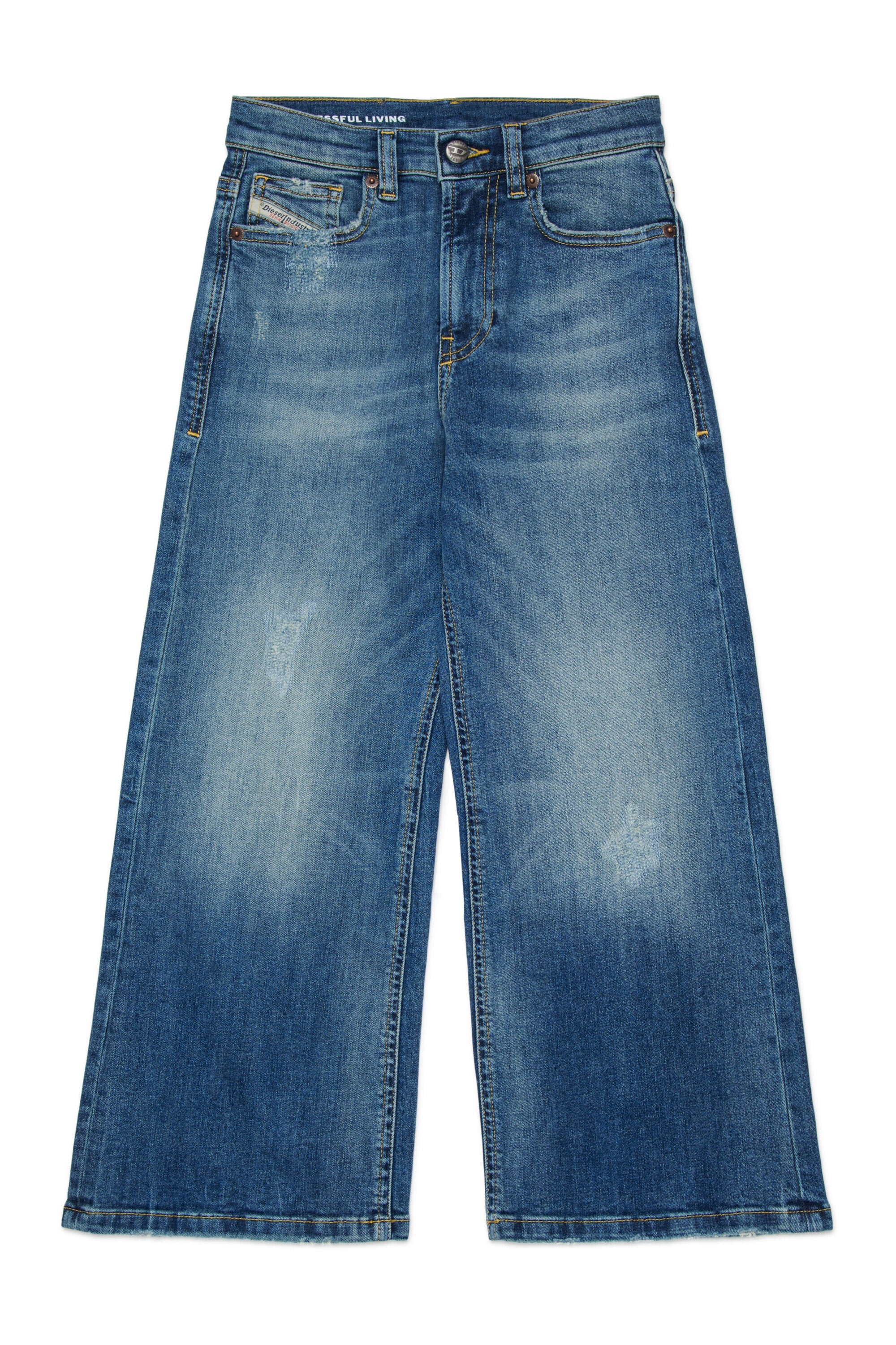 Relaxed-fit jeans with medium blue wash - D-Argjx