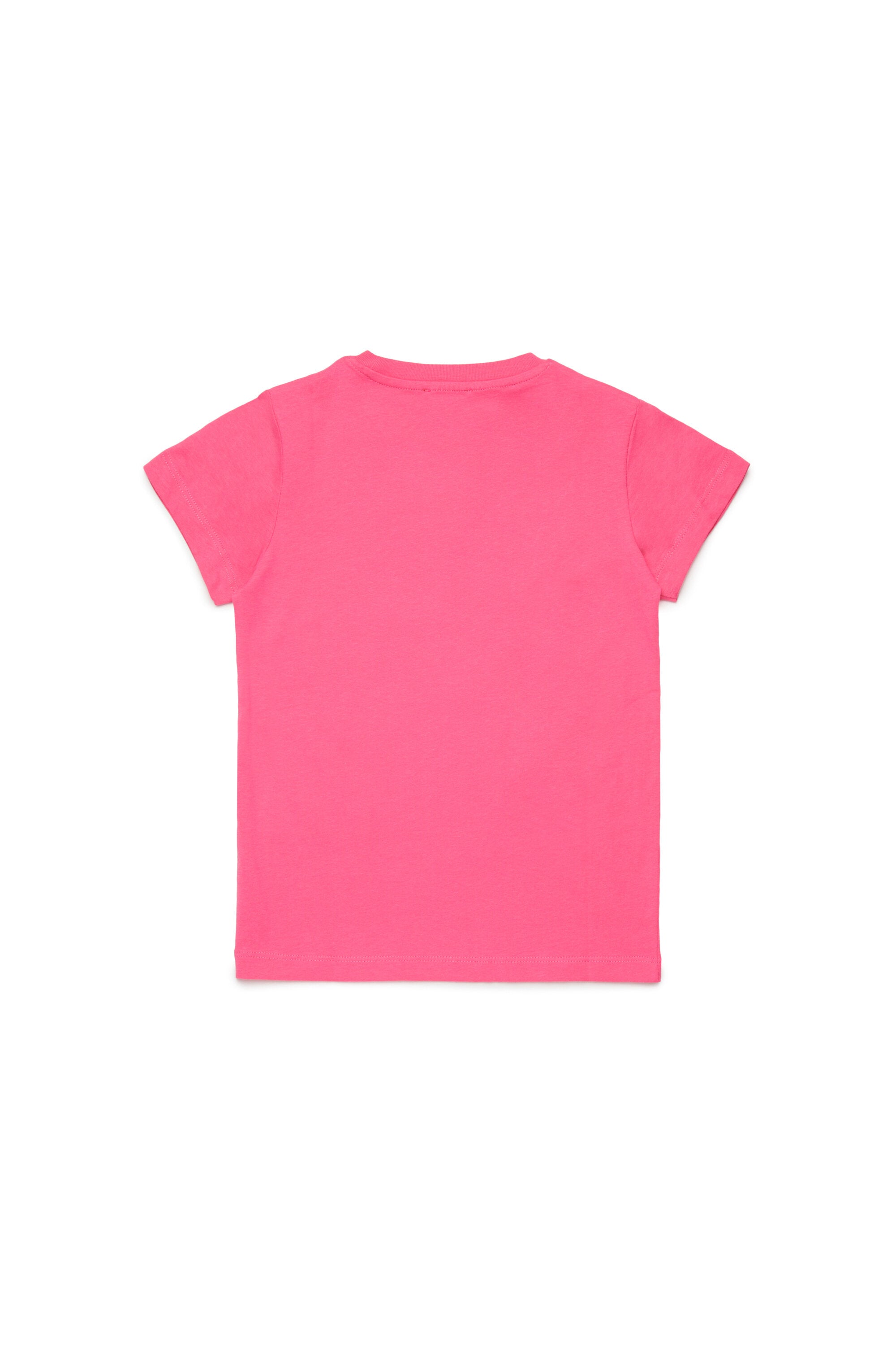 Jersey T-shirt with superimposed logo