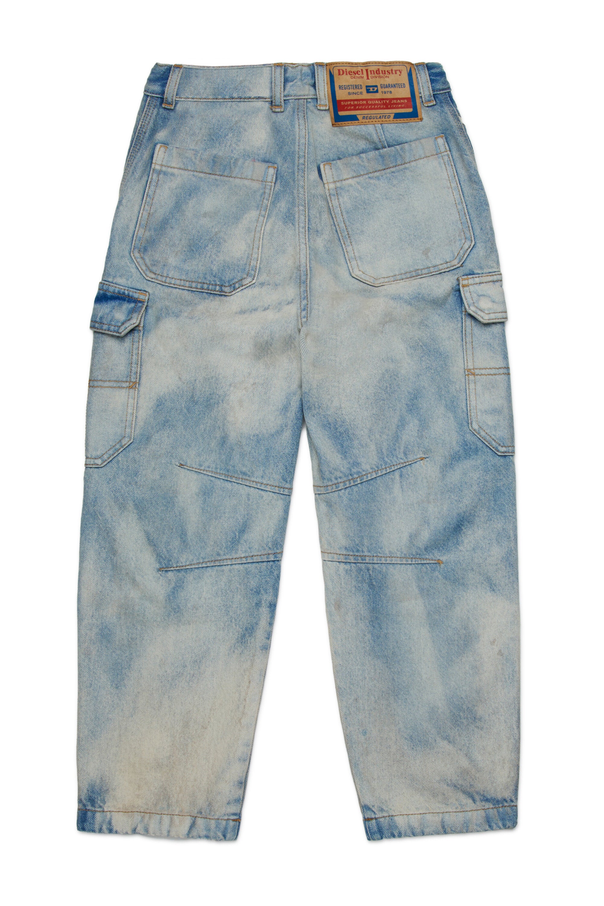 Light bleached relaxed jeans - D-Dave Cargo