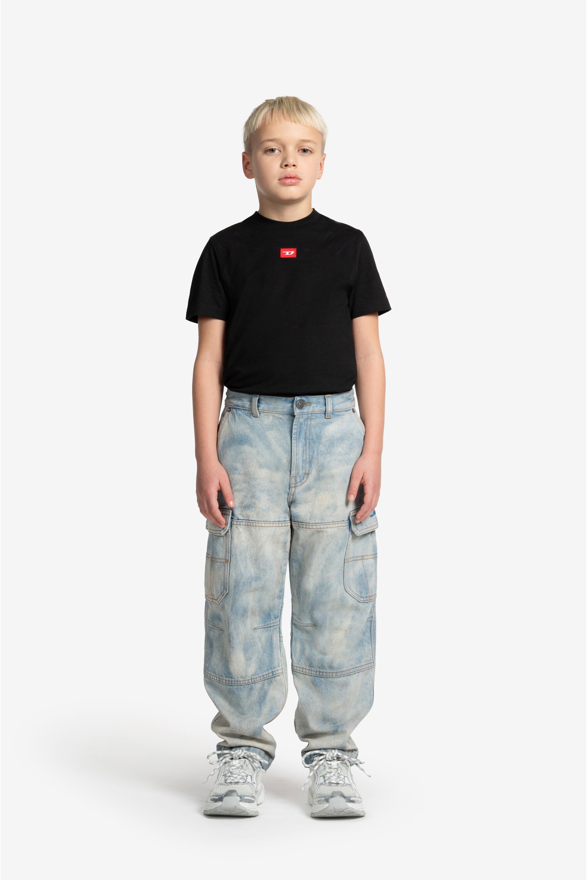 Light bleached relaxed jeans - D-Dave Cargo