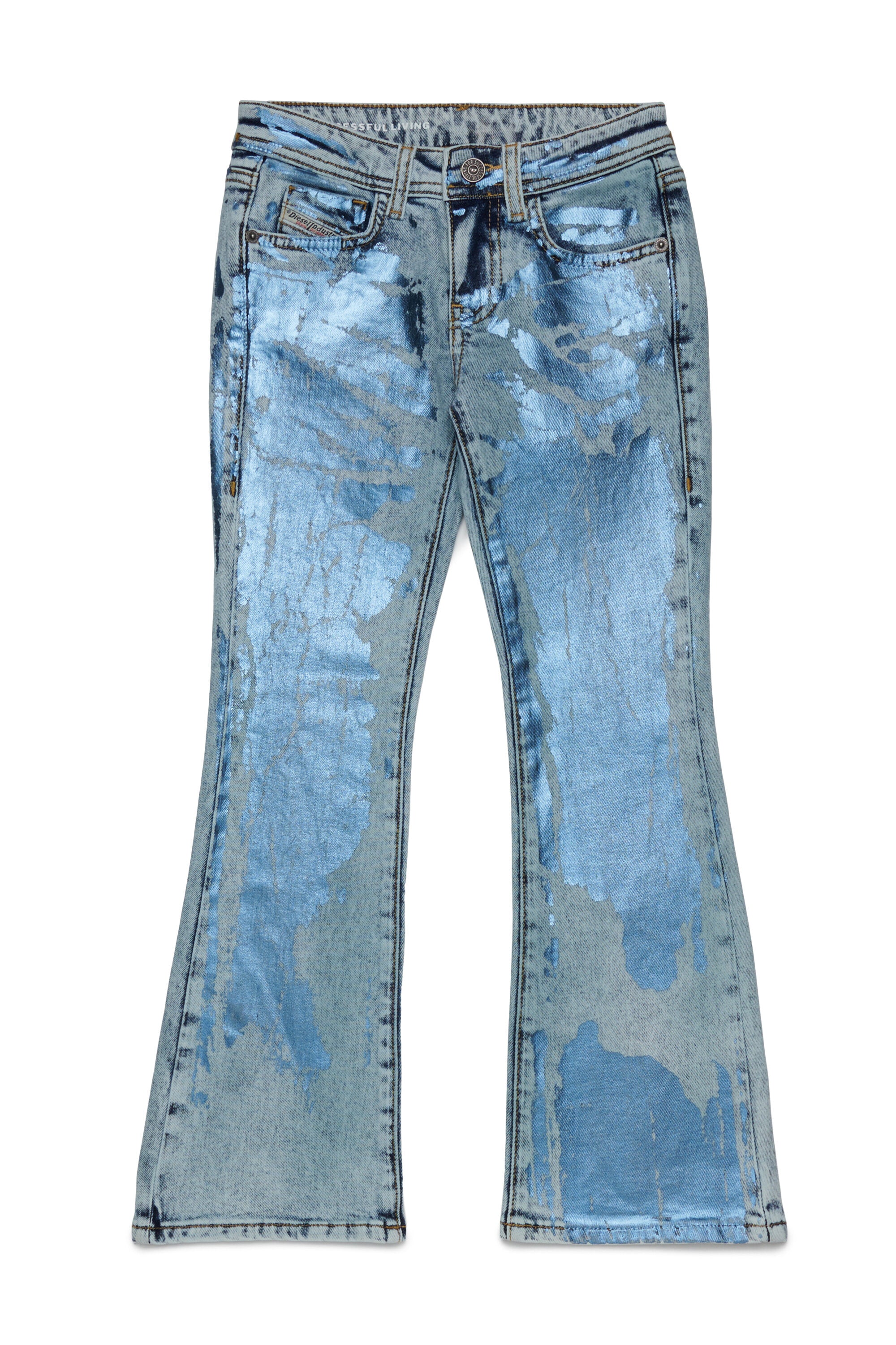Bootcut jeans with mylar finishing - D-Arry