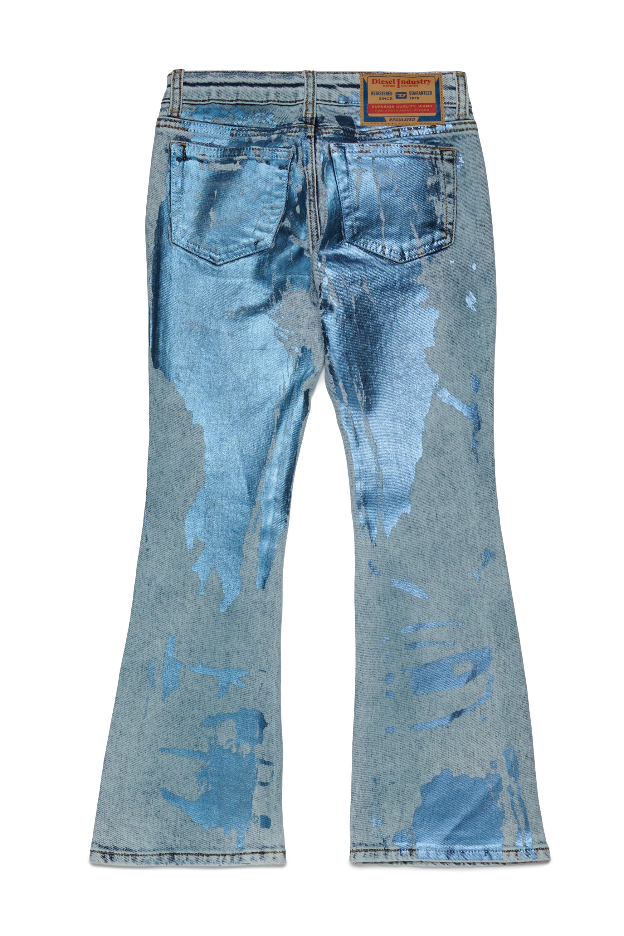 Bootcut jeans with mylar finishing - D-Arry