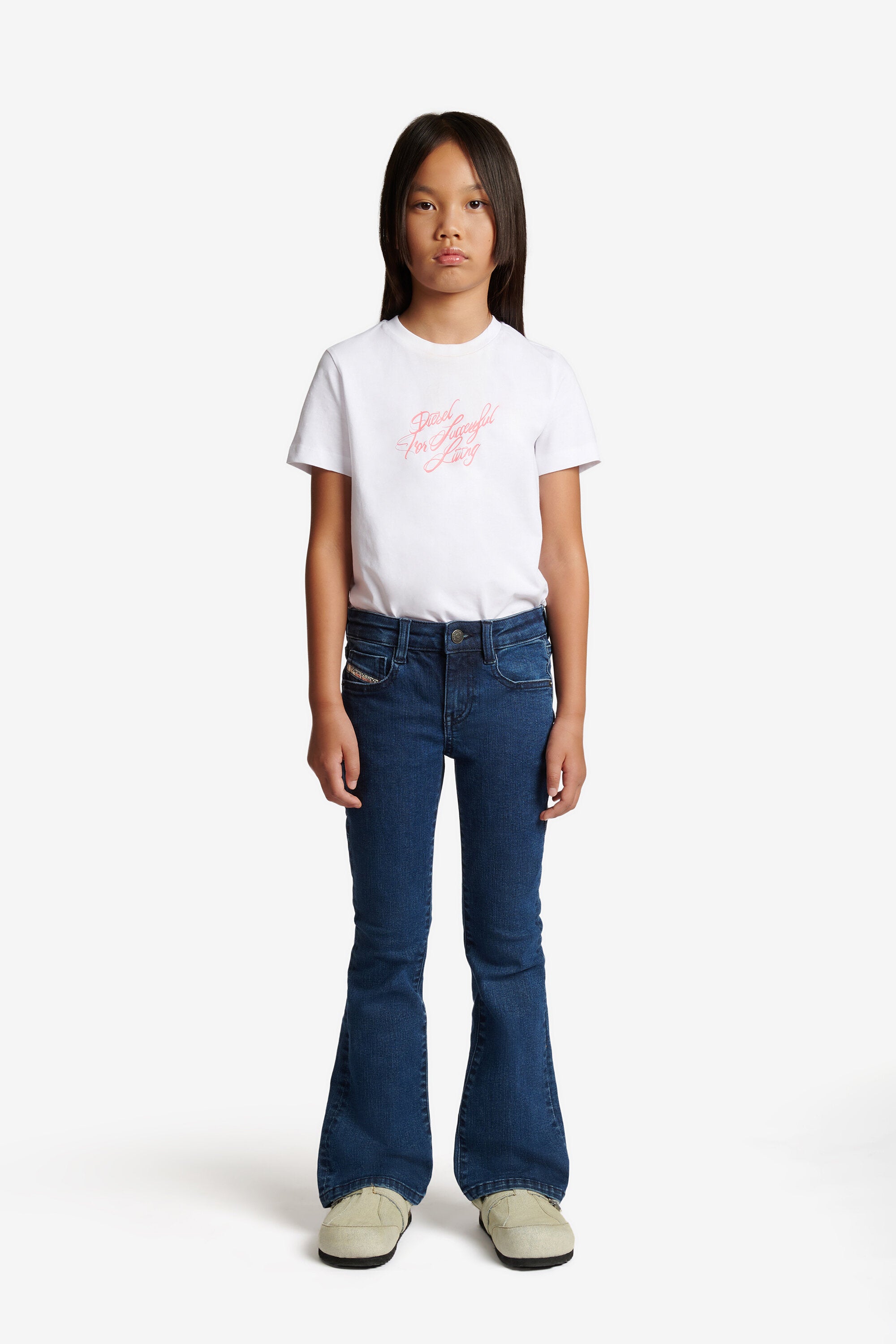 Medium blue bootcut flare fit jeans - D-Arry