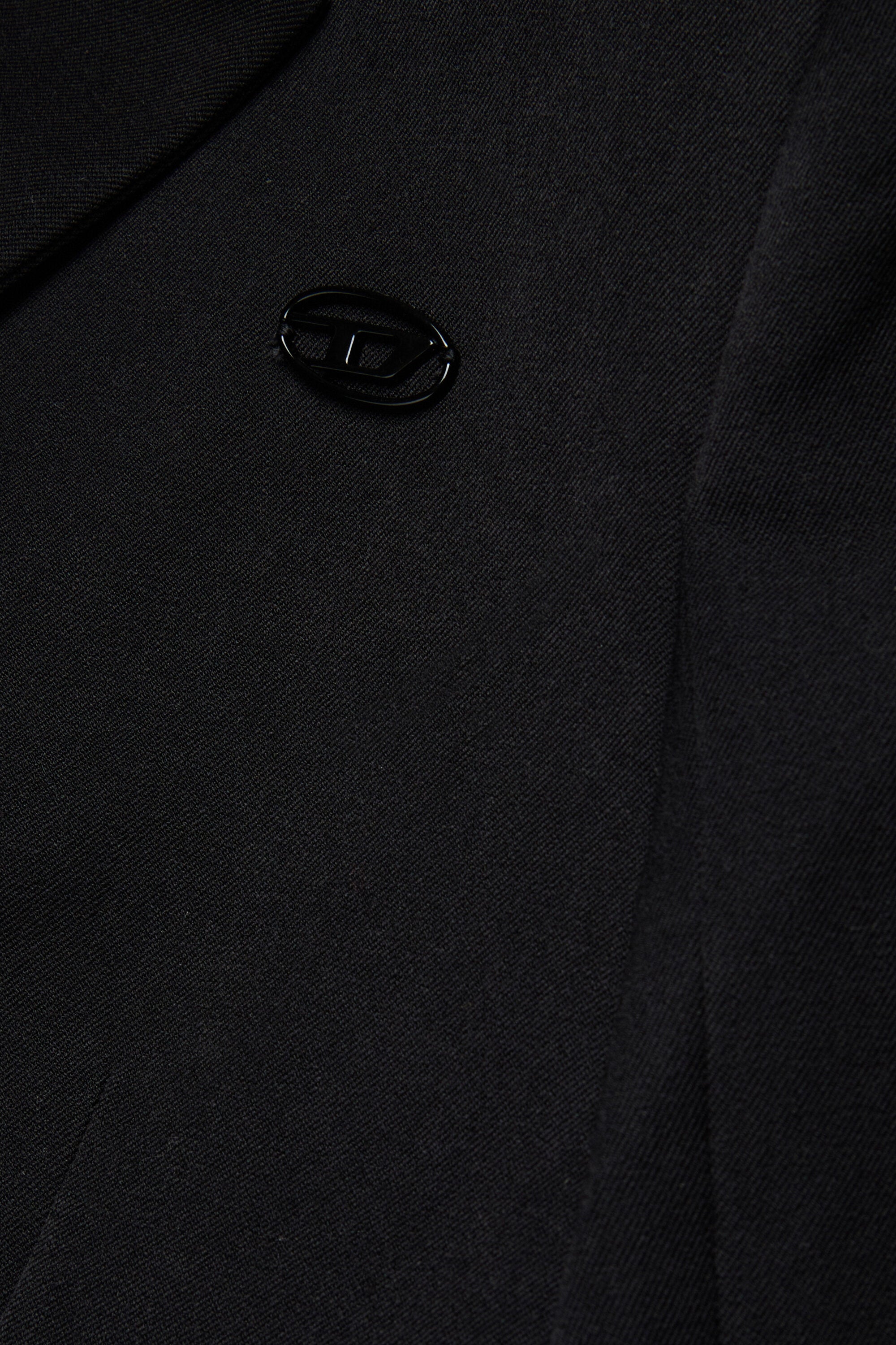 Cropped blazer jacket in cool wool