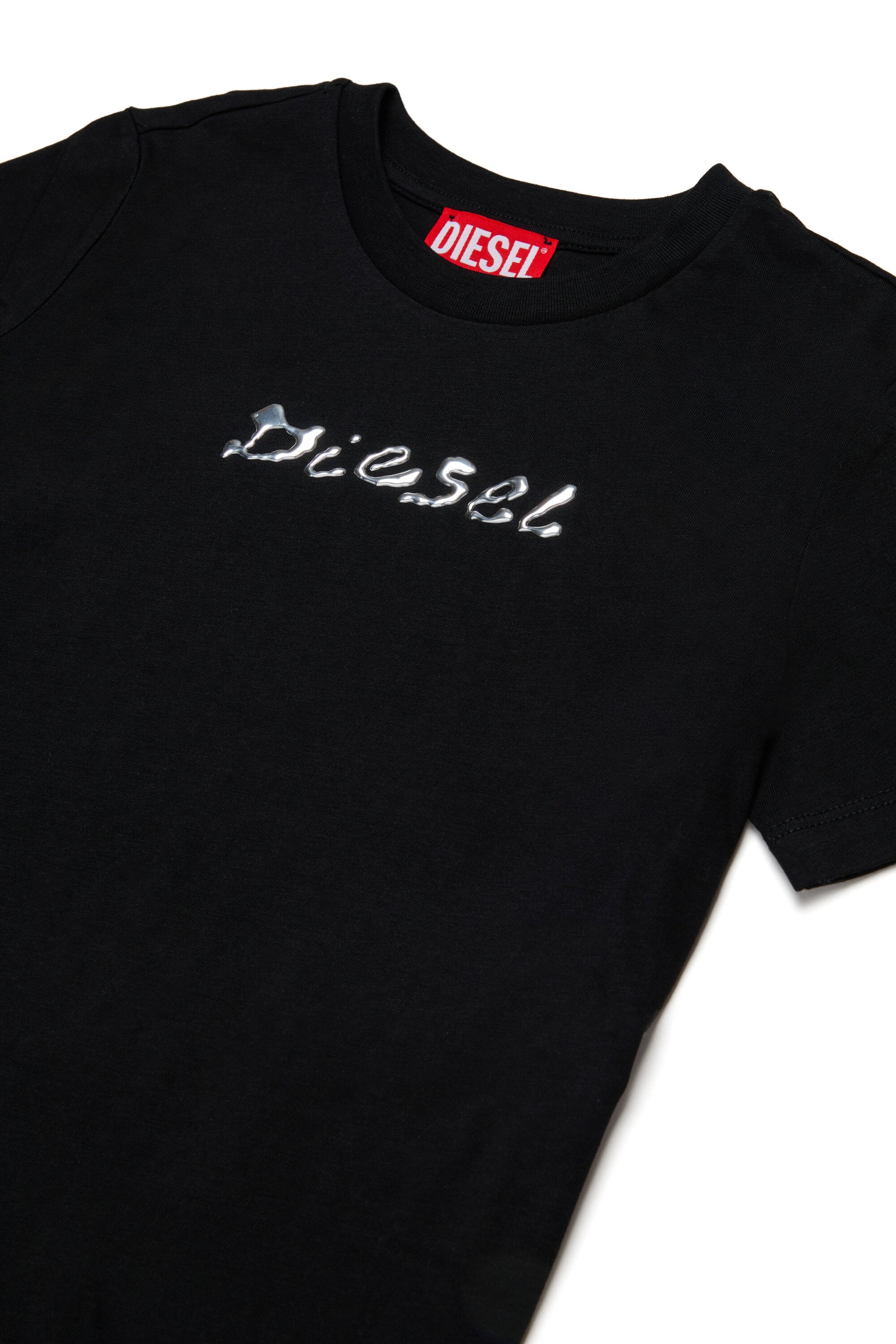 Cotton blend T-shirt with Diesel print