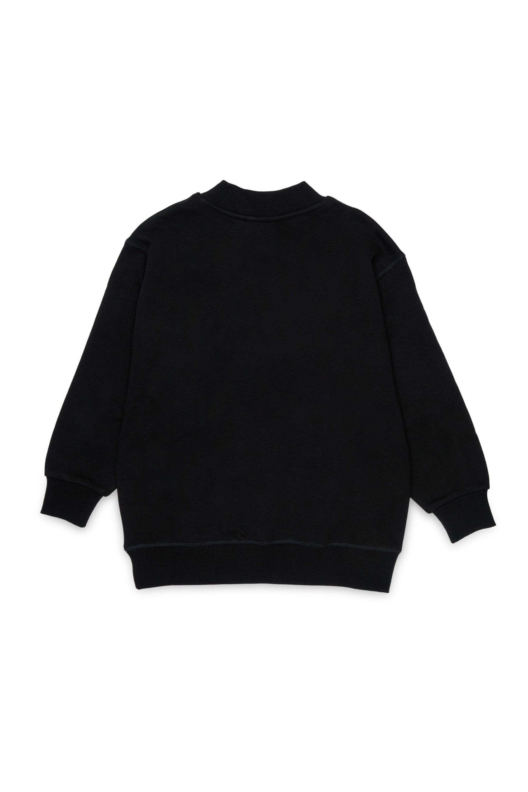 High neck sweatshirt with Acid Rain Oval D