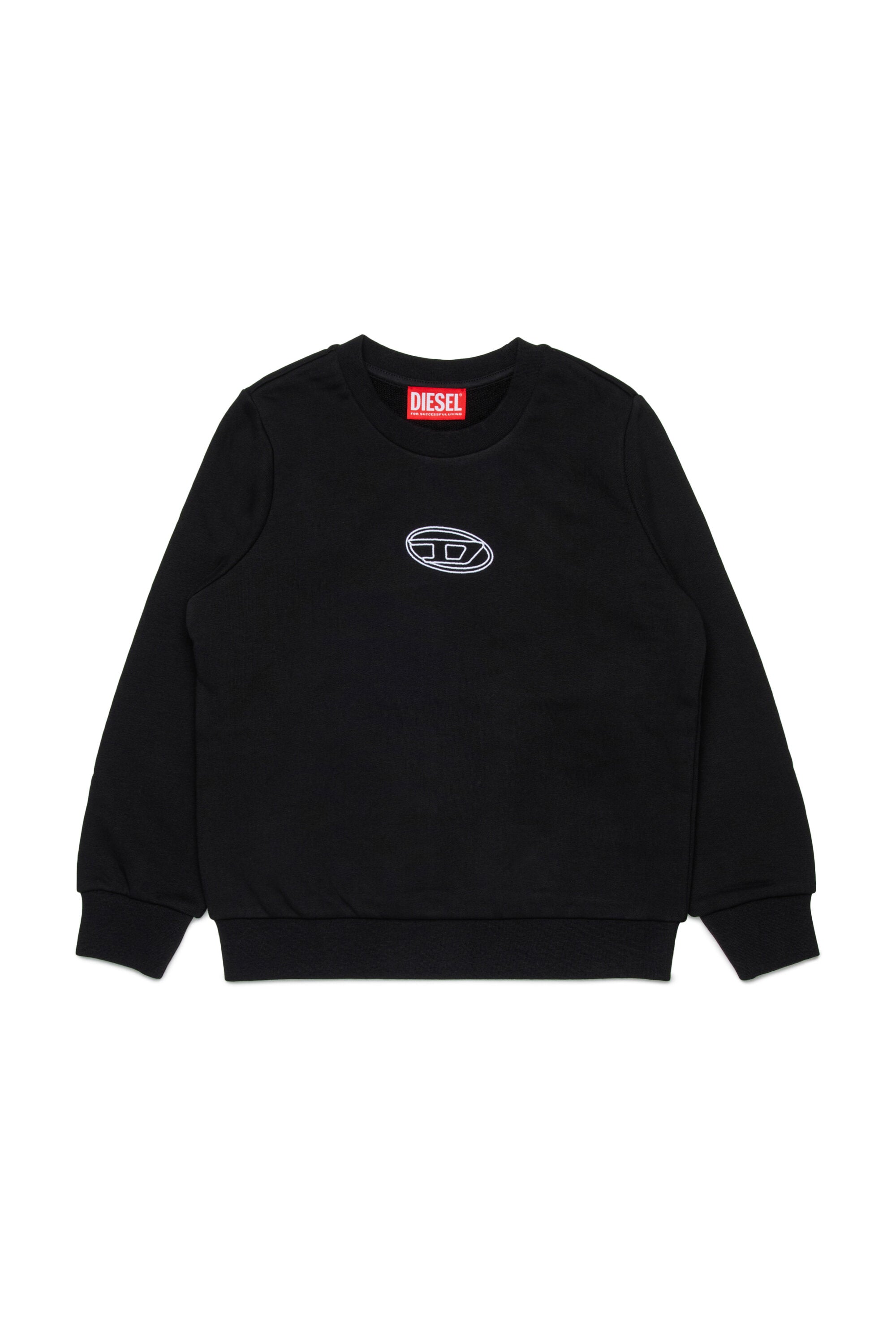 Crew-neck sweatshirt with embroidery Oval D