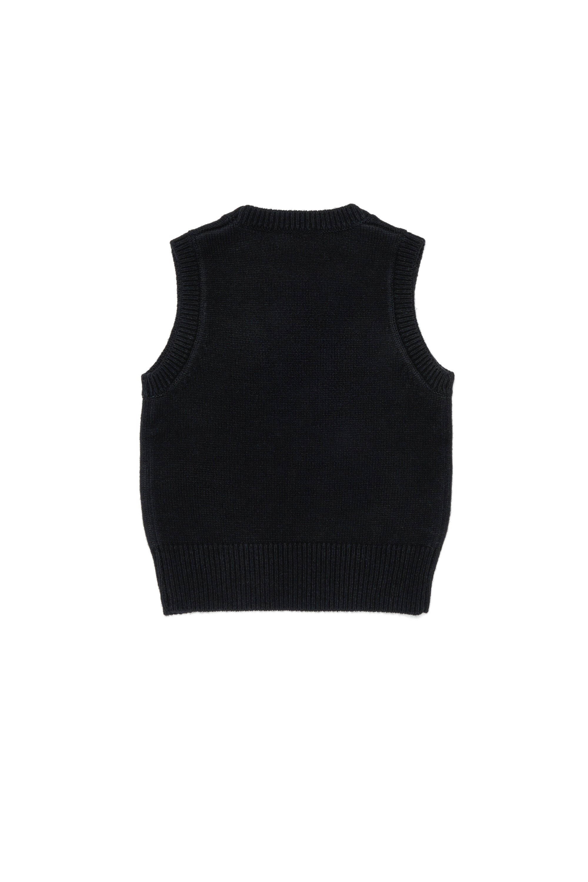 Cashmere blend vest branded with Oval D logo