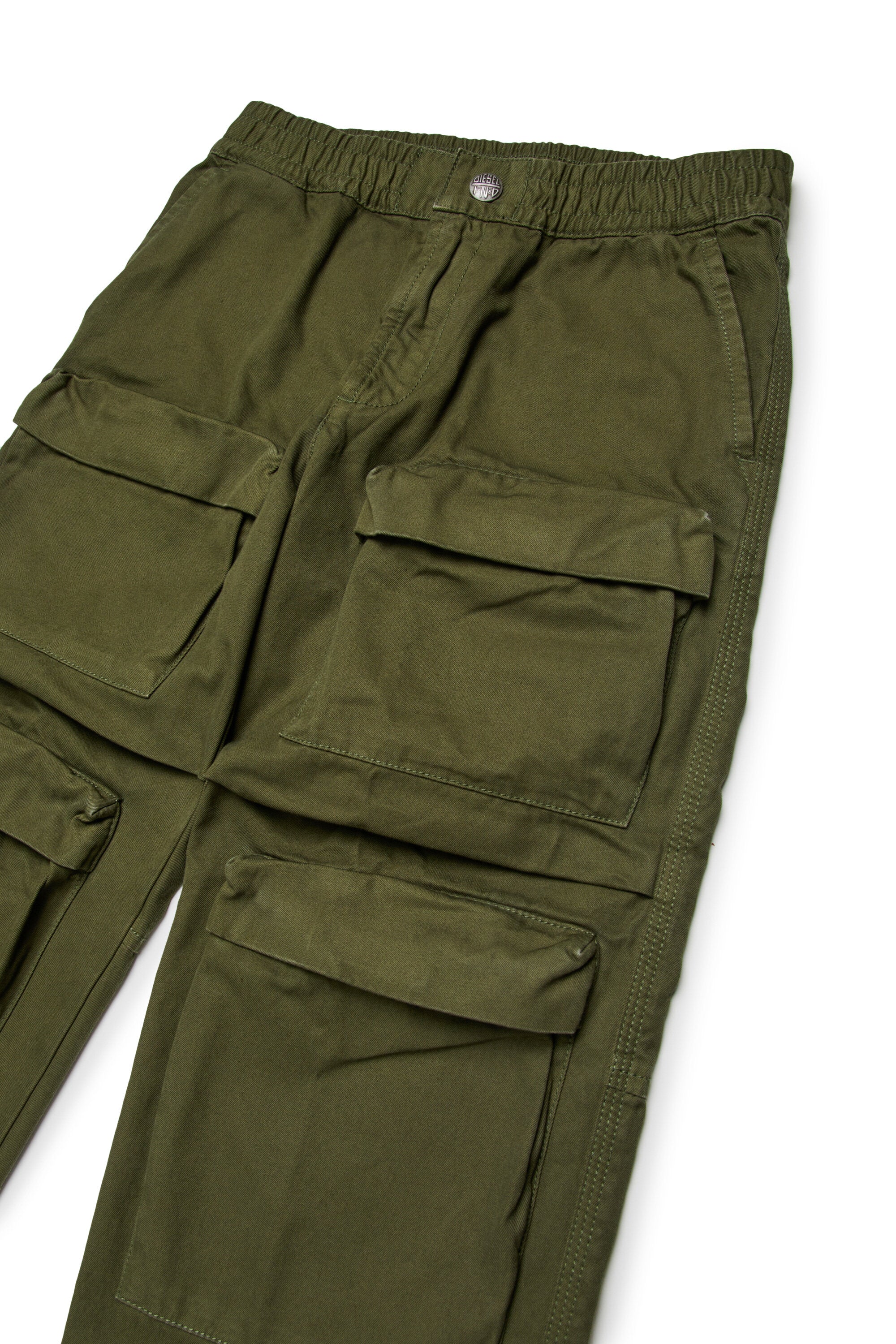 Gabardine cargo pants