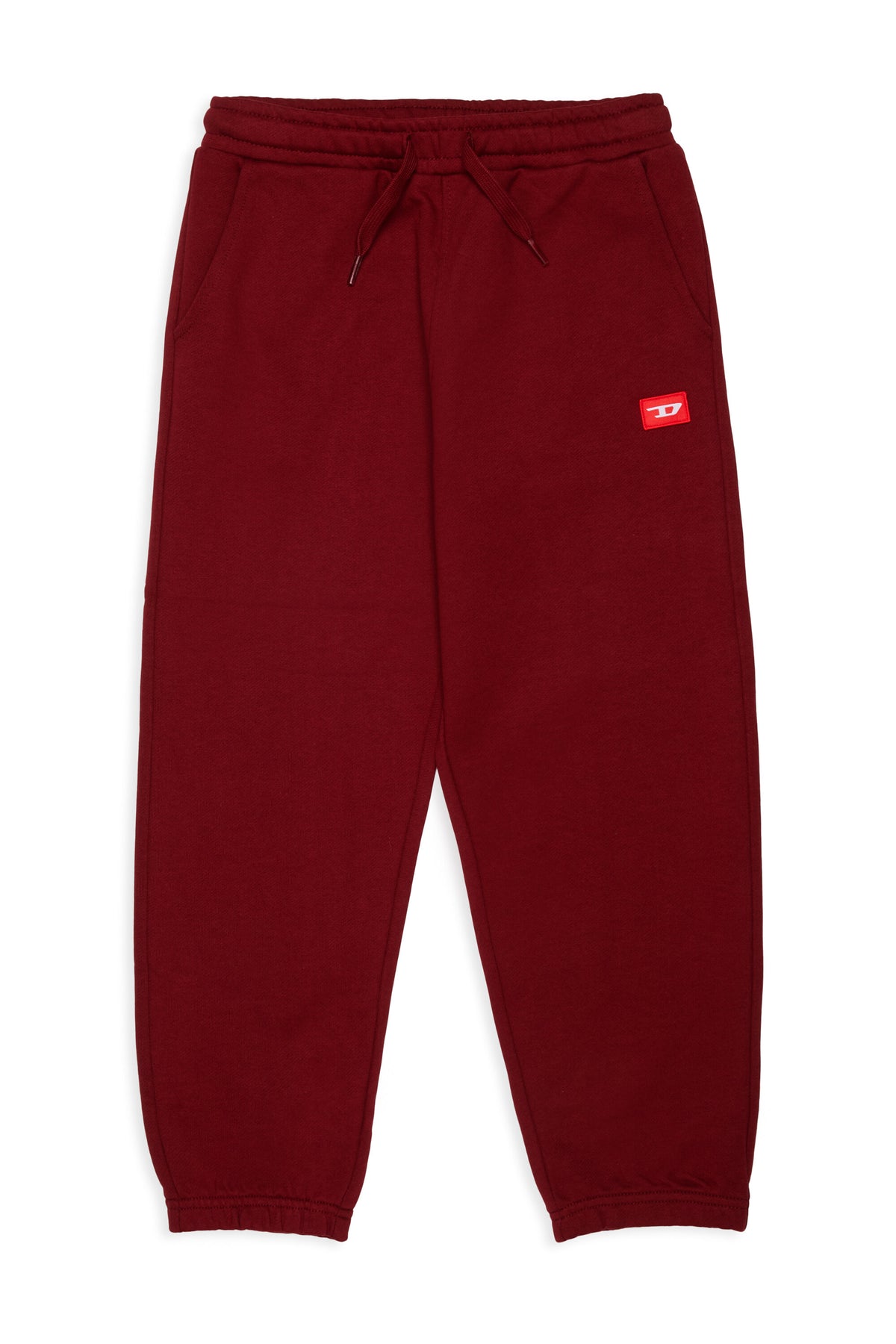 Jogger pants with red D patch