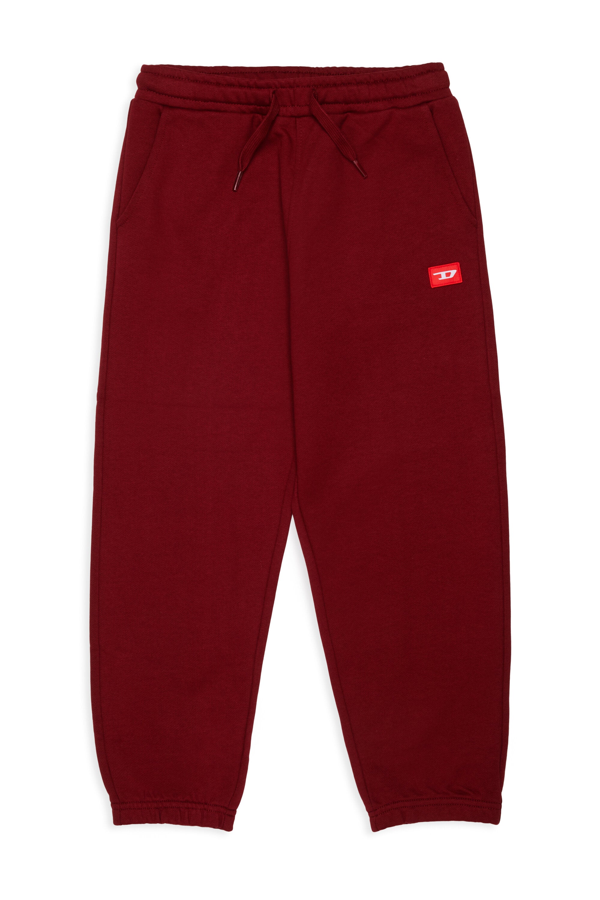 Jogger pants with red D patch
