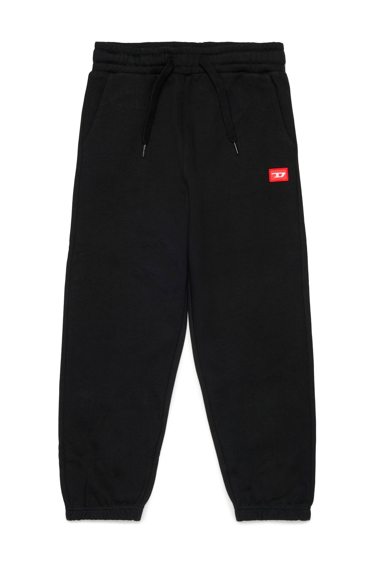 Jogger pants with red D patch