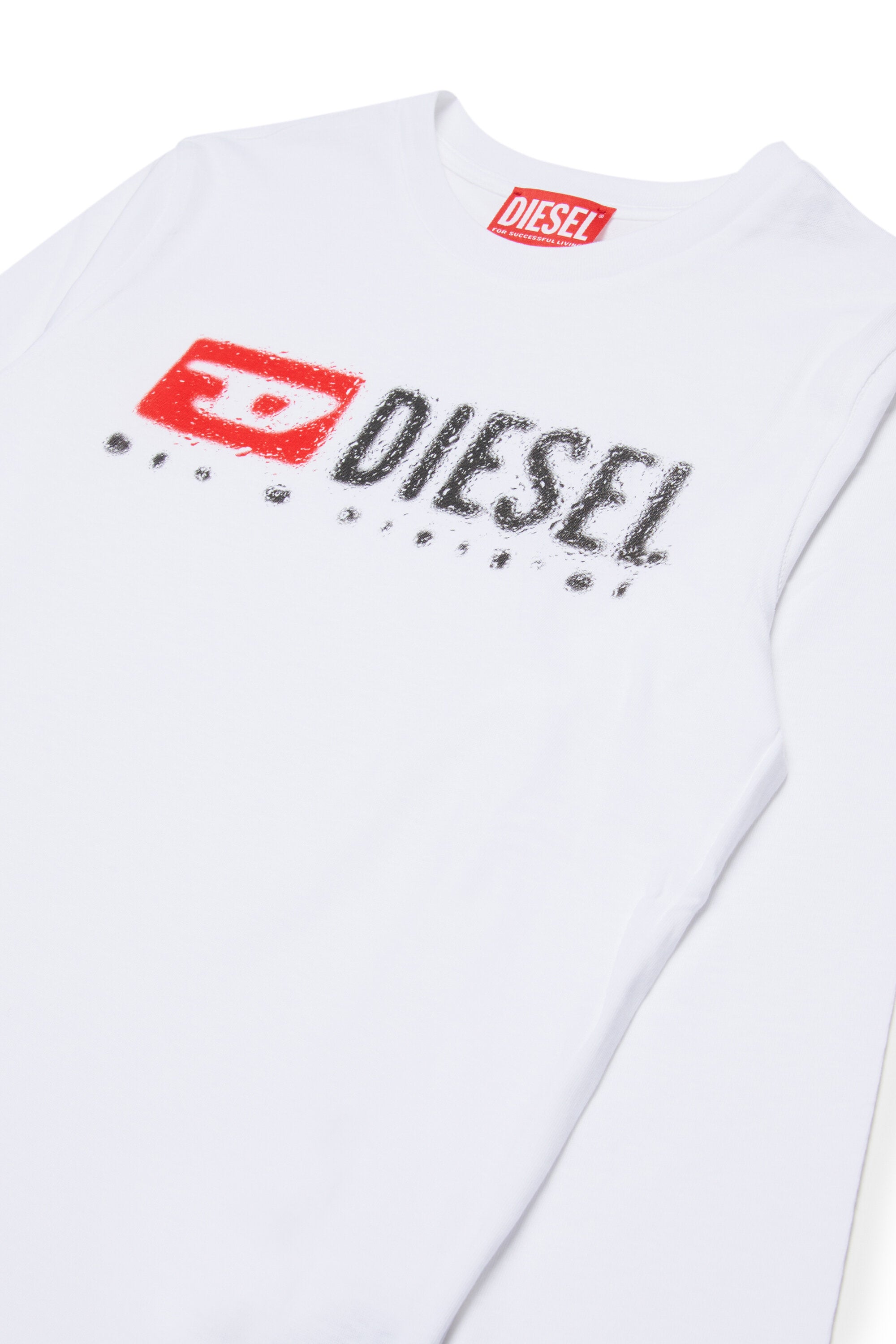 Long sleeves jersey T-shirt with Diesel Denim Division logo