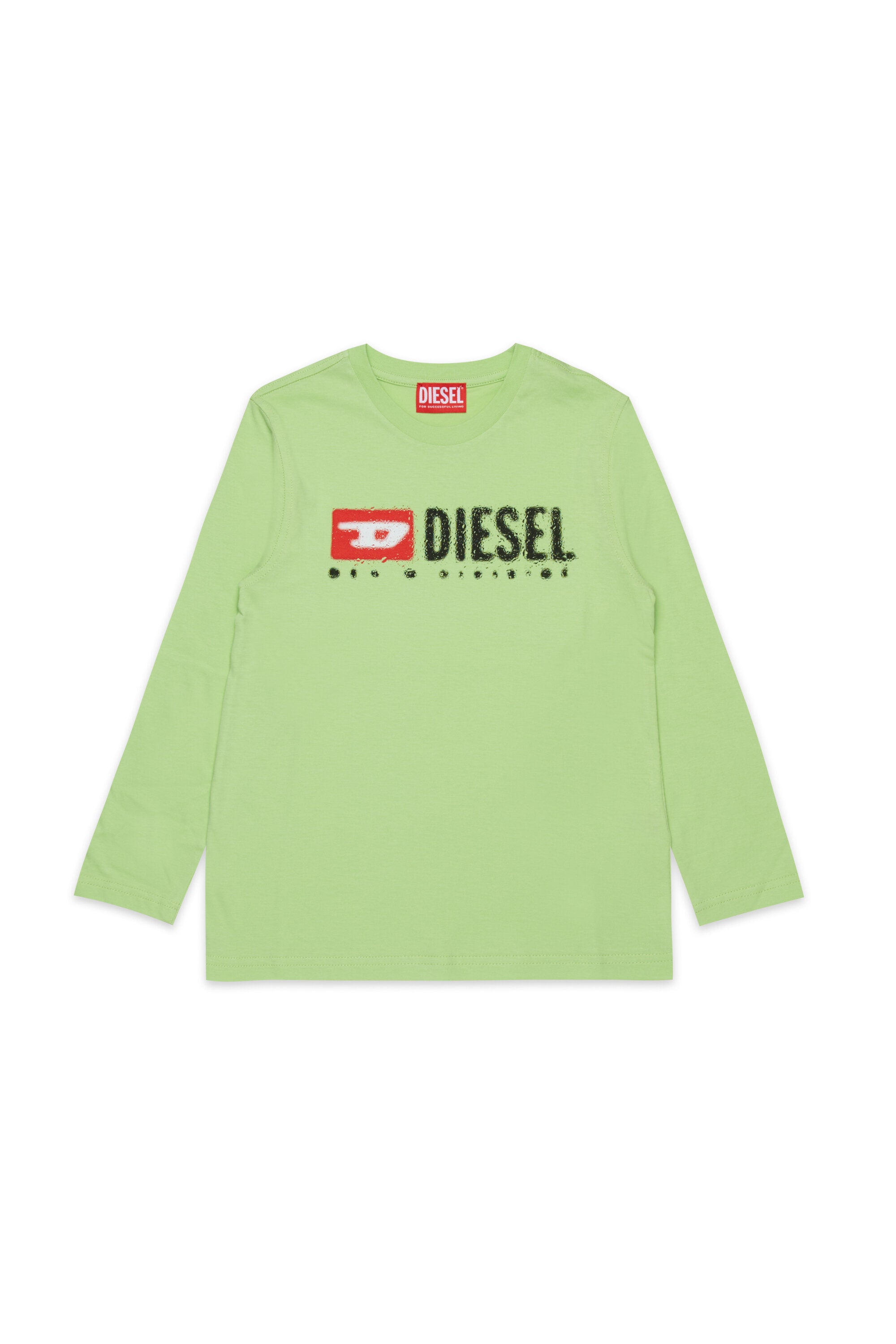 Long sleeves jersey T-shirt with Diesel Denim Division logo