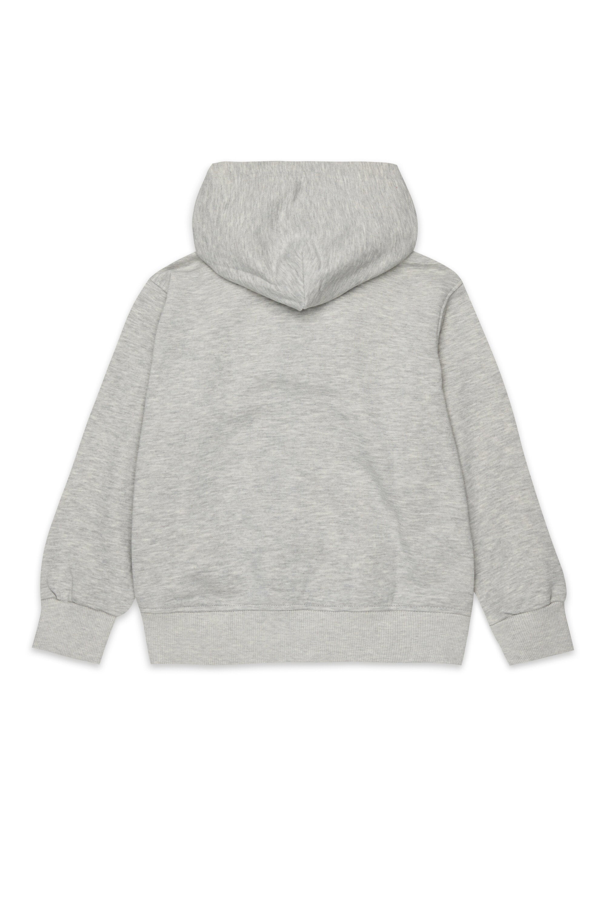 Hooded sweatshirt with zip and Diesel Denim Division logo